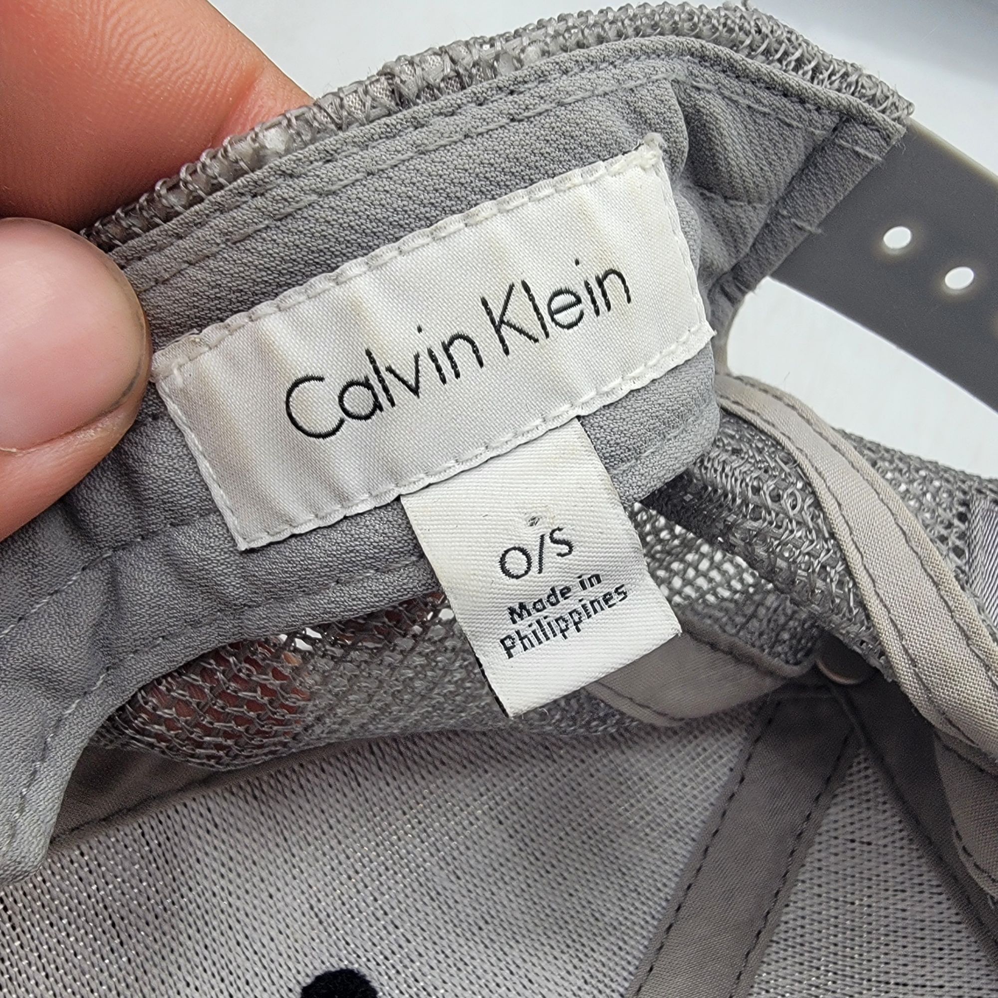 Calvin Klein Calvin Klein Adults Black Gray Trucker Hat Adjustable Casual Size ONE SIZE - 5 Thumbnail