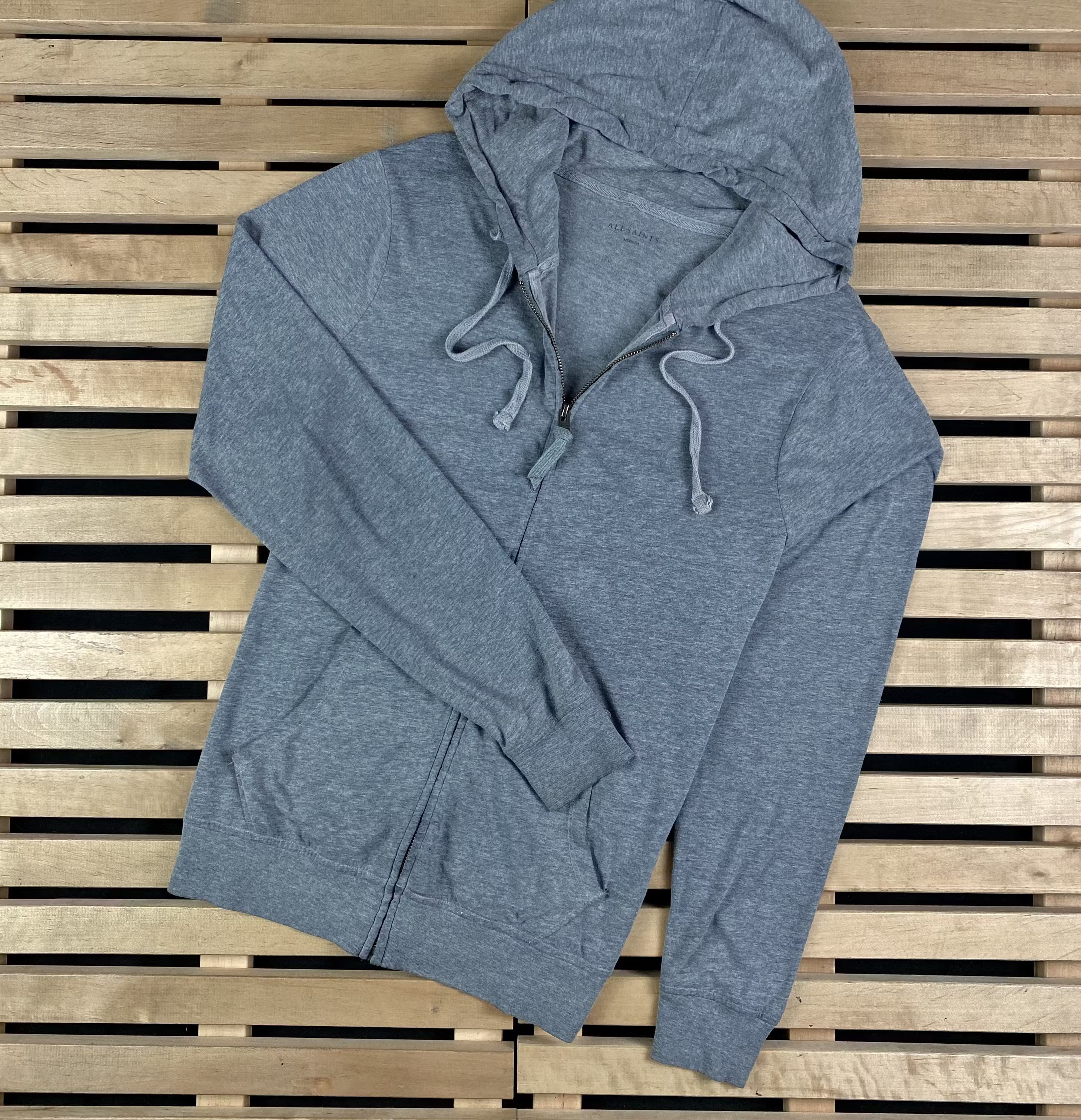 Allsaints Mens Zip Hoodie Allsaints Size M Size US M / EU 48-50 / 2 - 1 Thumbnail