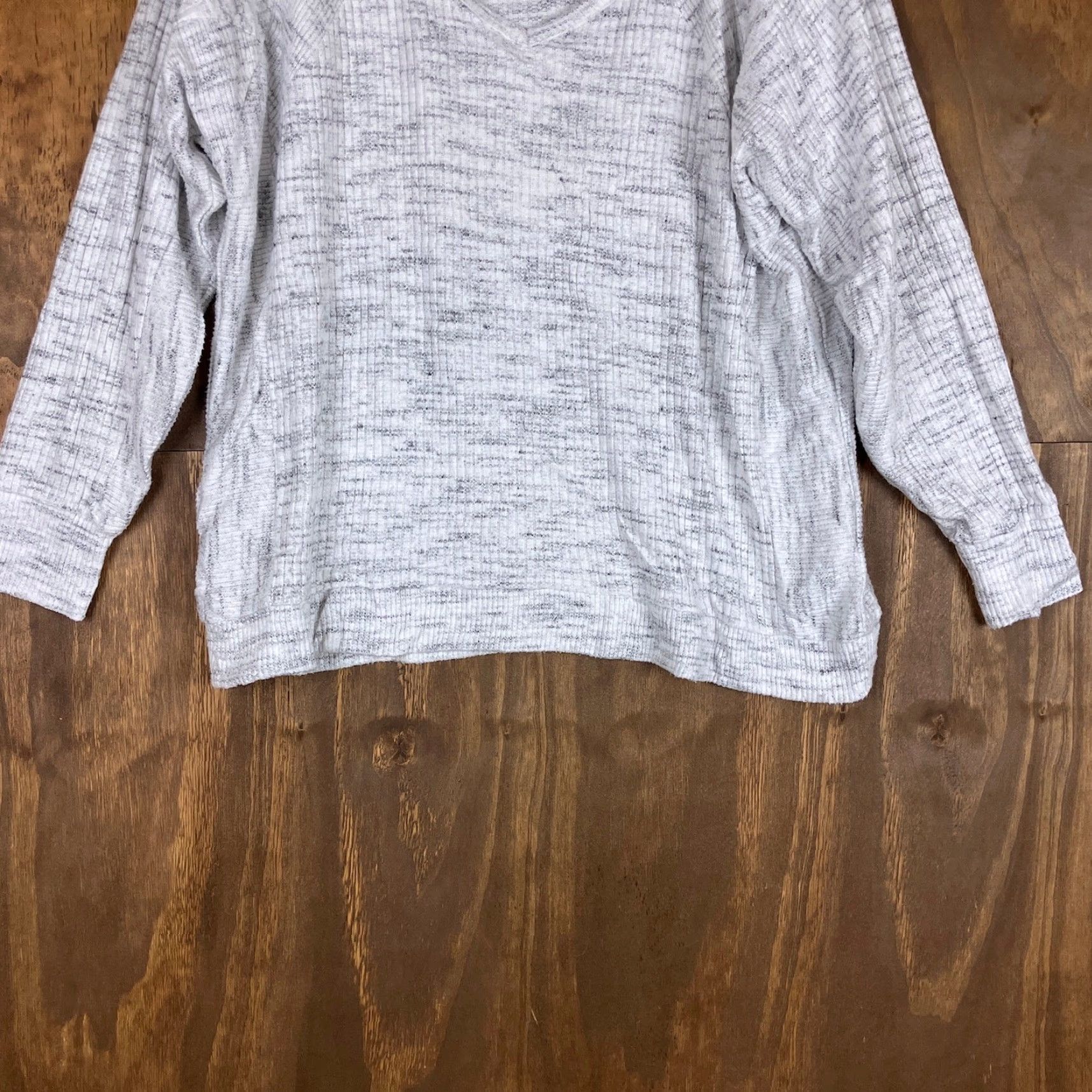 Loft LOFT Womens Sweater Gray V Neck Long Sleeve Pullover Casual Stretch Small Size S / US 4 / IT 40 - 3 Thumbnail