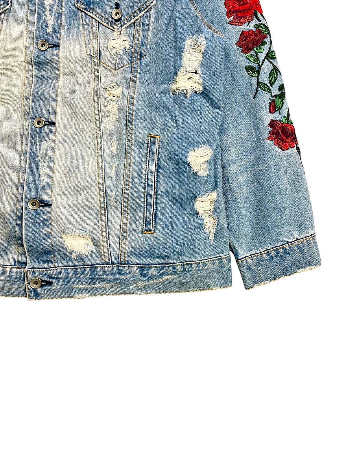 JACKROSE 2000s Legenda Japan - Romantic Rose Crash Denim Size US M / EU 48-50 / 2 - 9 Thumbnail