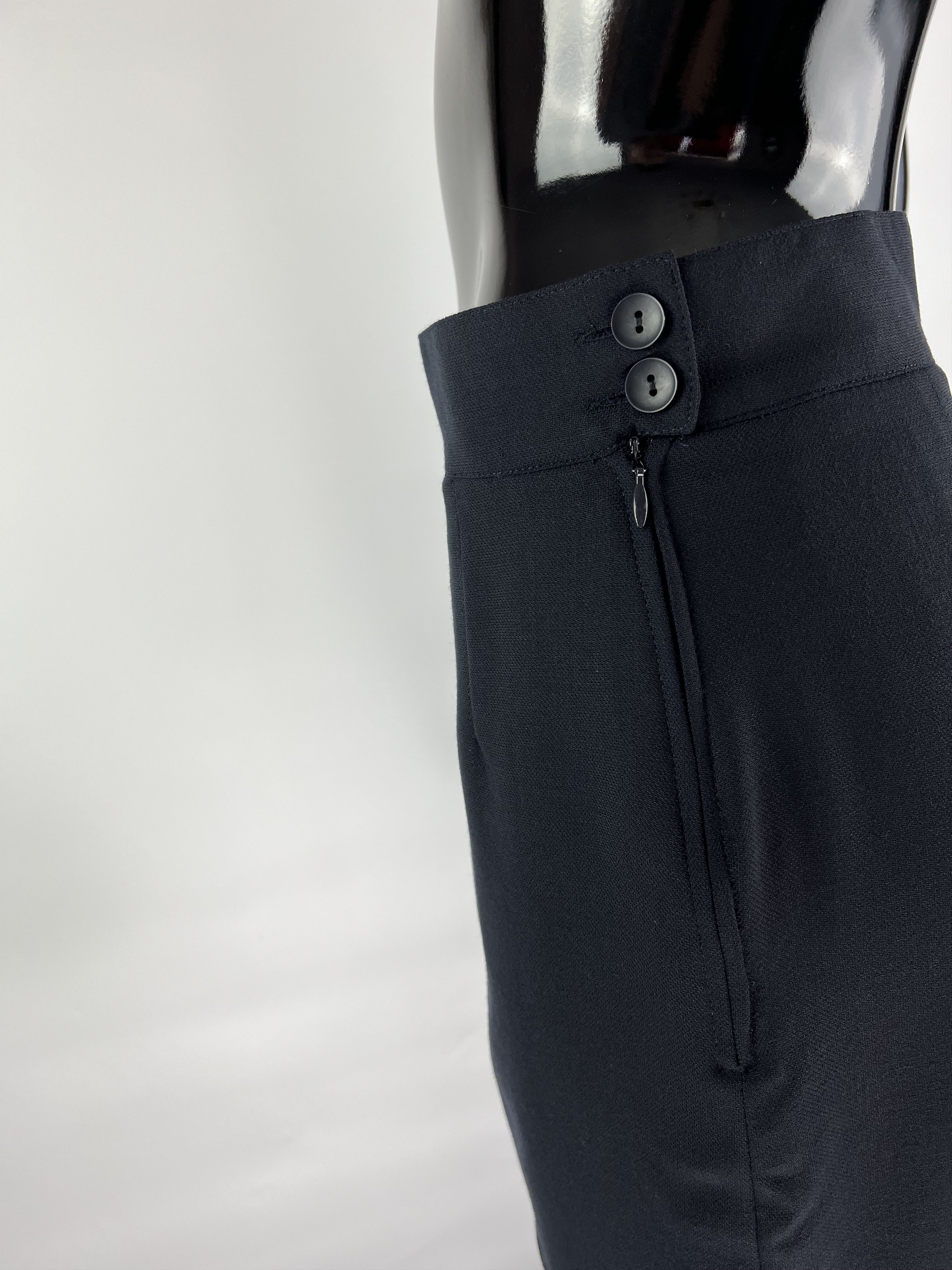 Escada × Vintage Escada By Margaretha Ley Rare Vtg Wool Midi Skirt Size 40 Size 27" / US 4 / IT 40 - 7 Thumbnail