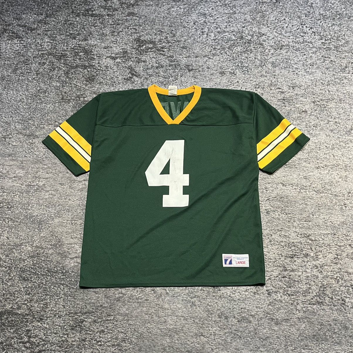 Logo 7 Vintage 90s Brett Farve Green Bay Packers #4 Logo 7 Jersey Size US L / EU 52-54 / 3 - 1 Thumbnail