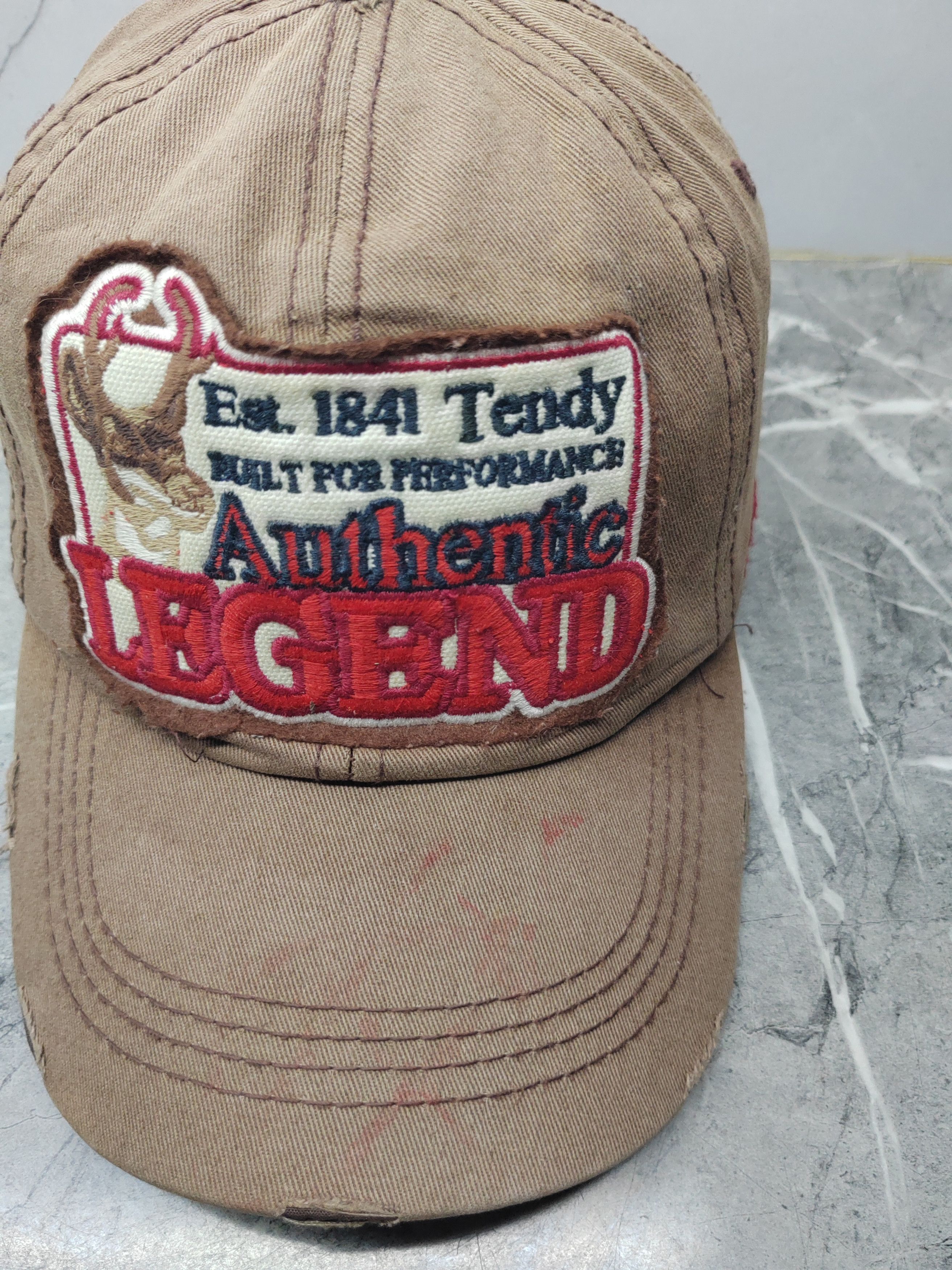 Vintage Vintage American Lagend Distressed Style Cap Hat Size ONE SIZE - 3 Thumbnail