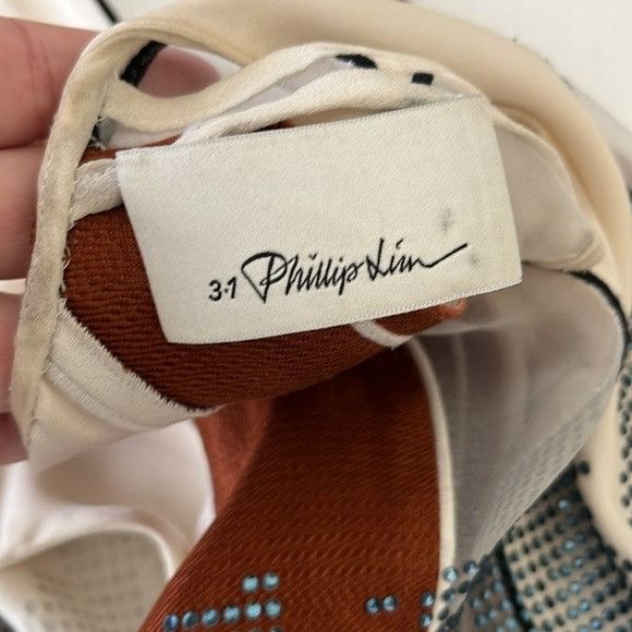 3.1 Phillip Lim 3.1 Phillip Lim Studded Curved Hem Slit Hem Color Block Grap Size M / US 6-8 / IT 42-44 - 7 Thumbnail
