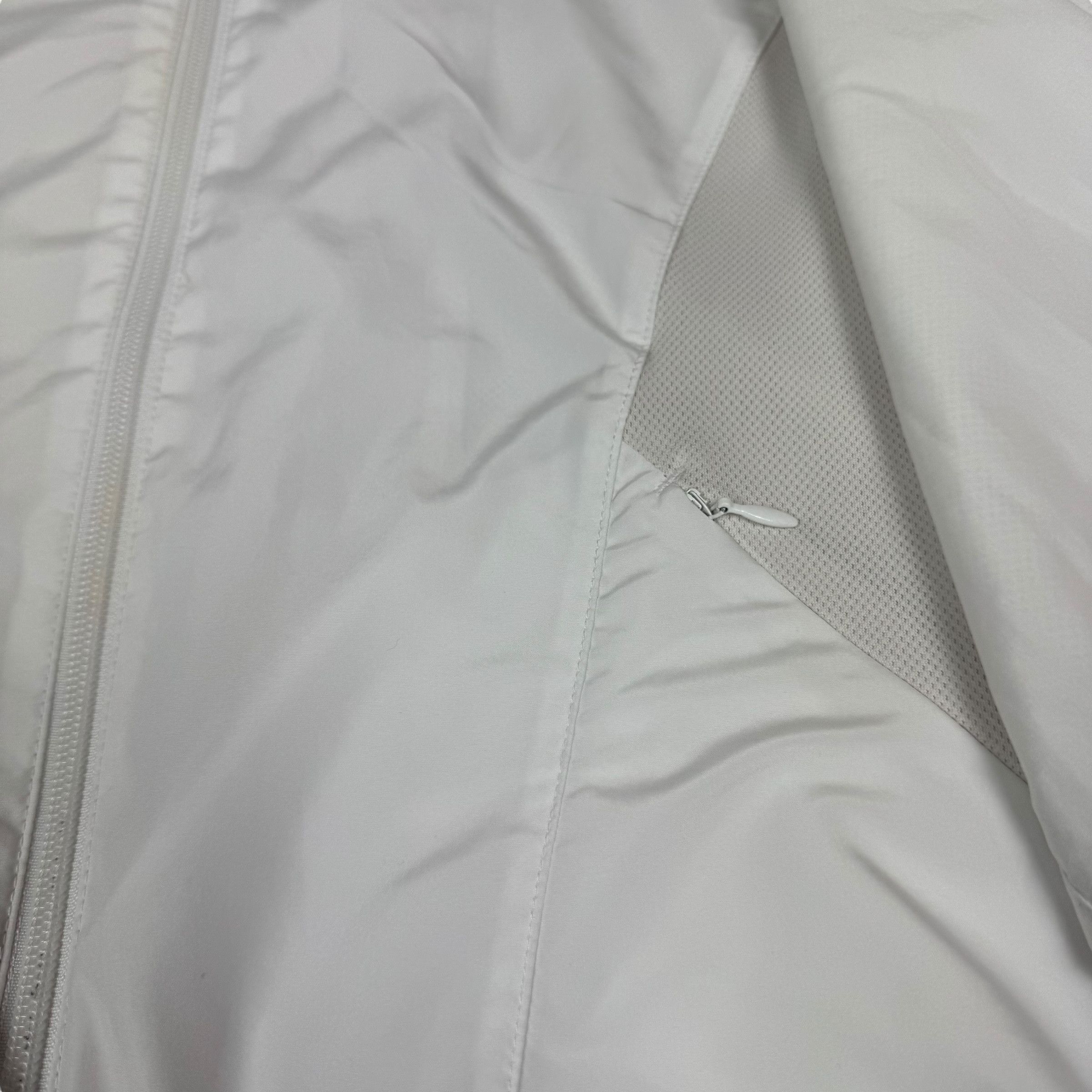 Nike × Vintage Nike Dri-Fit Womens White Full Zip Windbreaker Jacket Medium Size M / US 6-8 / IT 42-44 - 4 Thumbnail