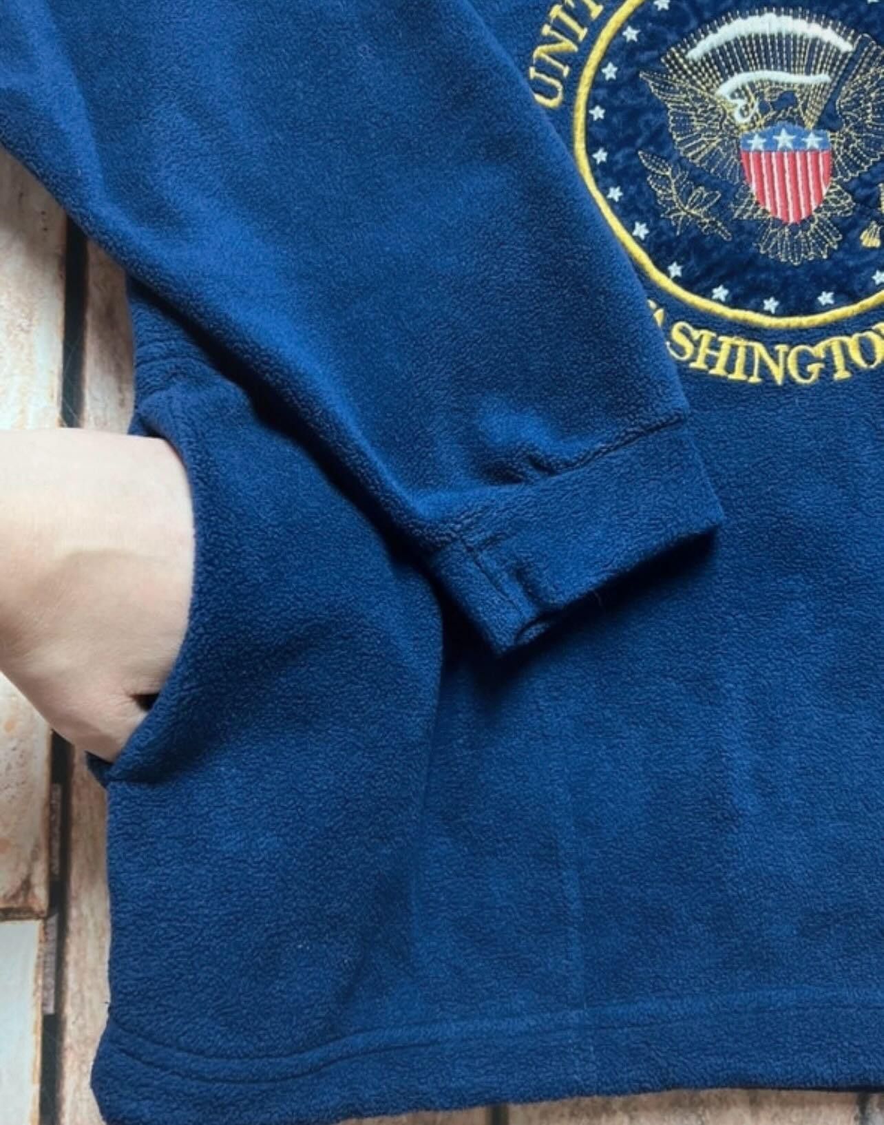 Vintage Vintage Washington DC Cedar sport half zipper fleece *A154 Size US M / EU 48-50 / 2 - 2 Thumbnail