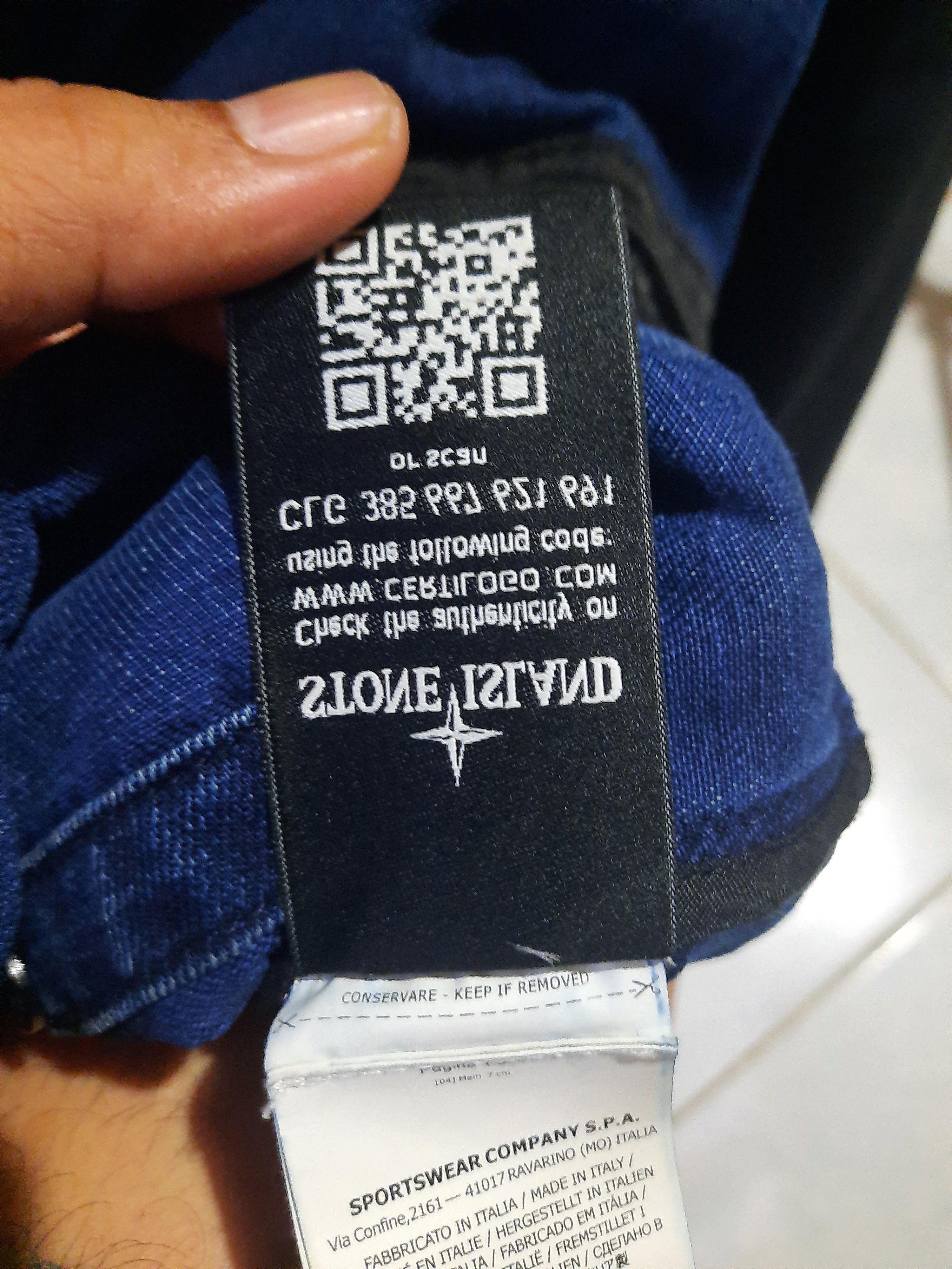 Stone Island Stone Island Polypropylene Denim Detachable Lining Size US L / EU 52-54 / 3 - 7 Thumbnail