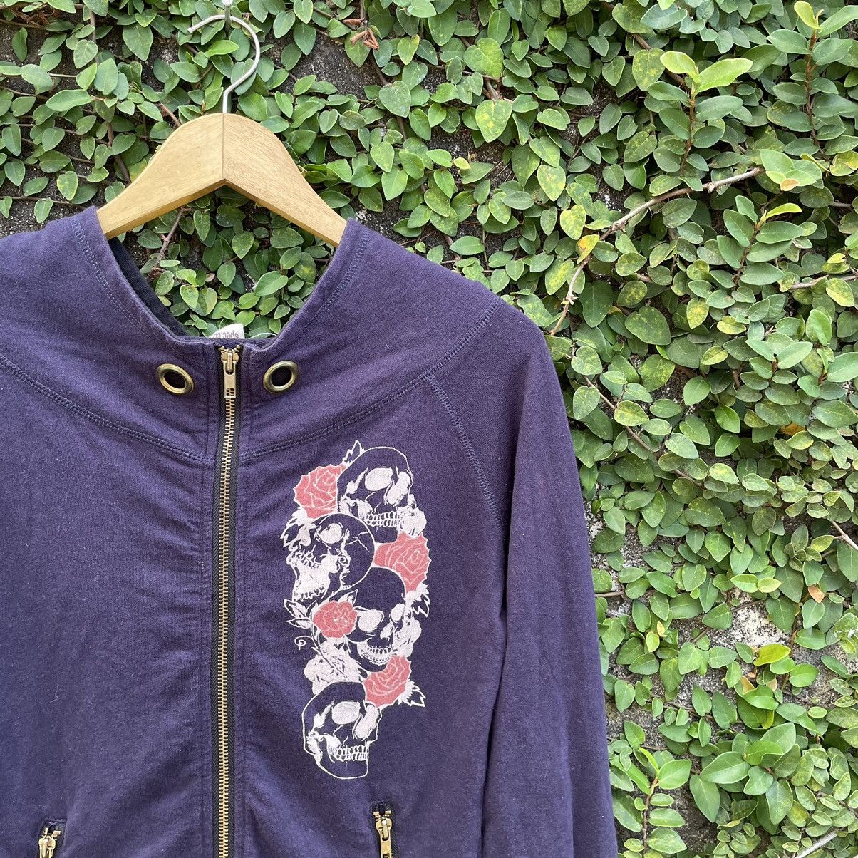 Le Grande Bleu (L.G.B.) D.I.A RoseSkull Hoodie Y2K Size S / US 4 / IT 40 - 3 Thumbnail