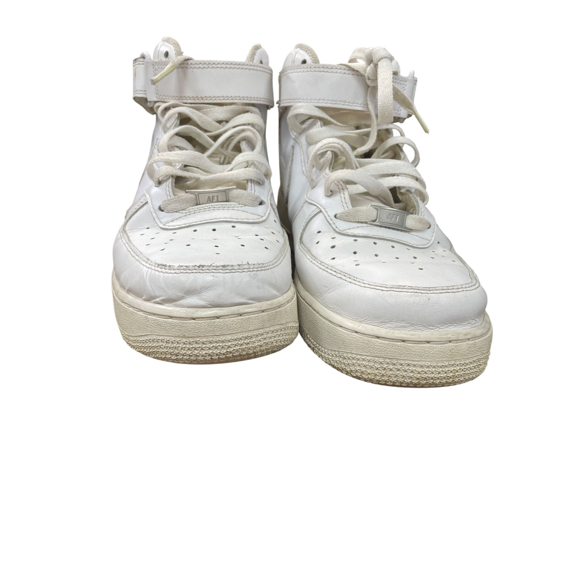 Nike Nike Air Force 1 mens vintage triple white Mid sneakers Size Size US 10.5 / EU 43-44 - 10 Thumbnail