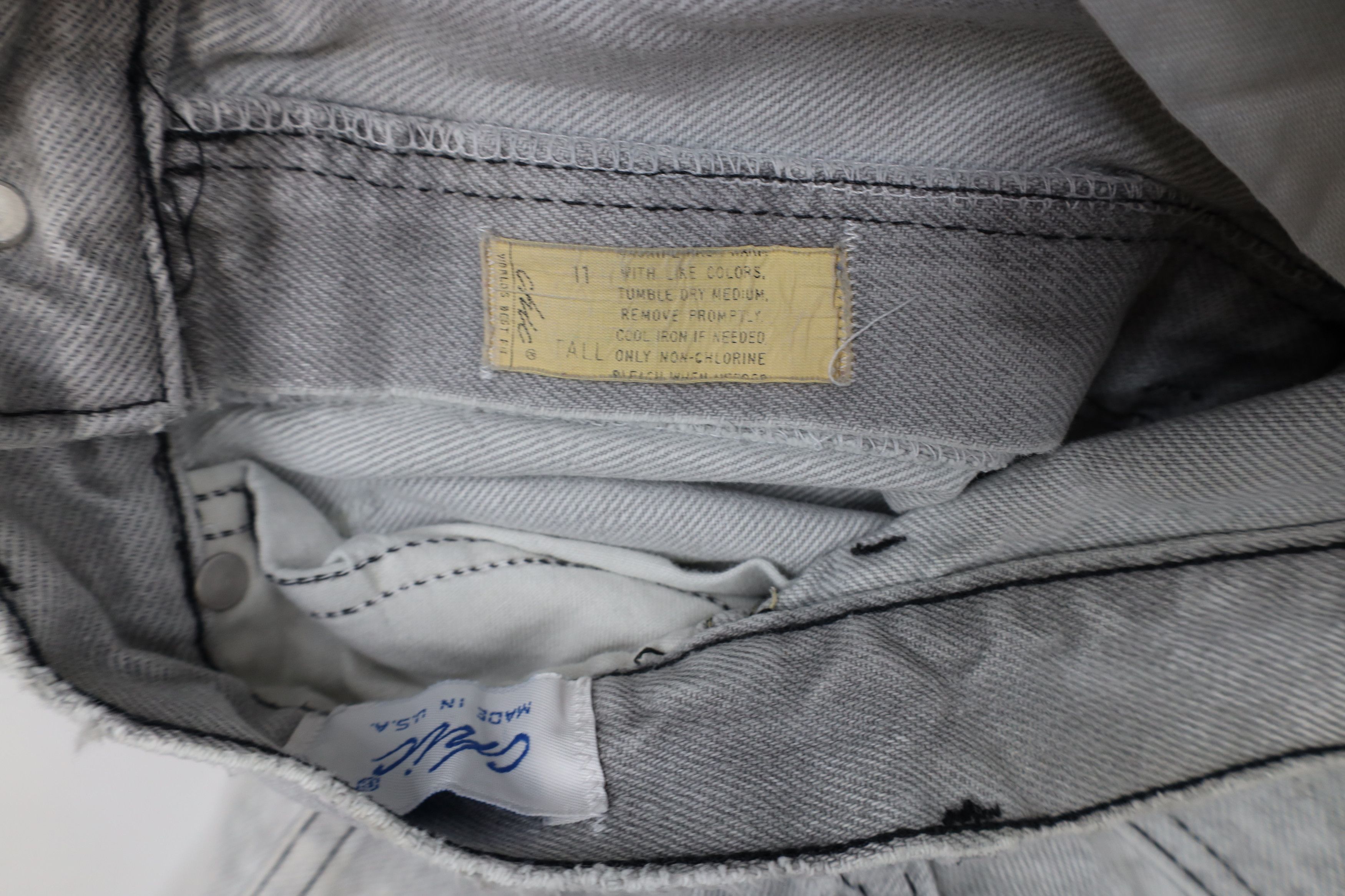 Vintage Vintage 90s Streetwear Acid Wash Tapered Leg Jeans USA Size 32" / US 10 / IT 46 - 9 Thumbnail