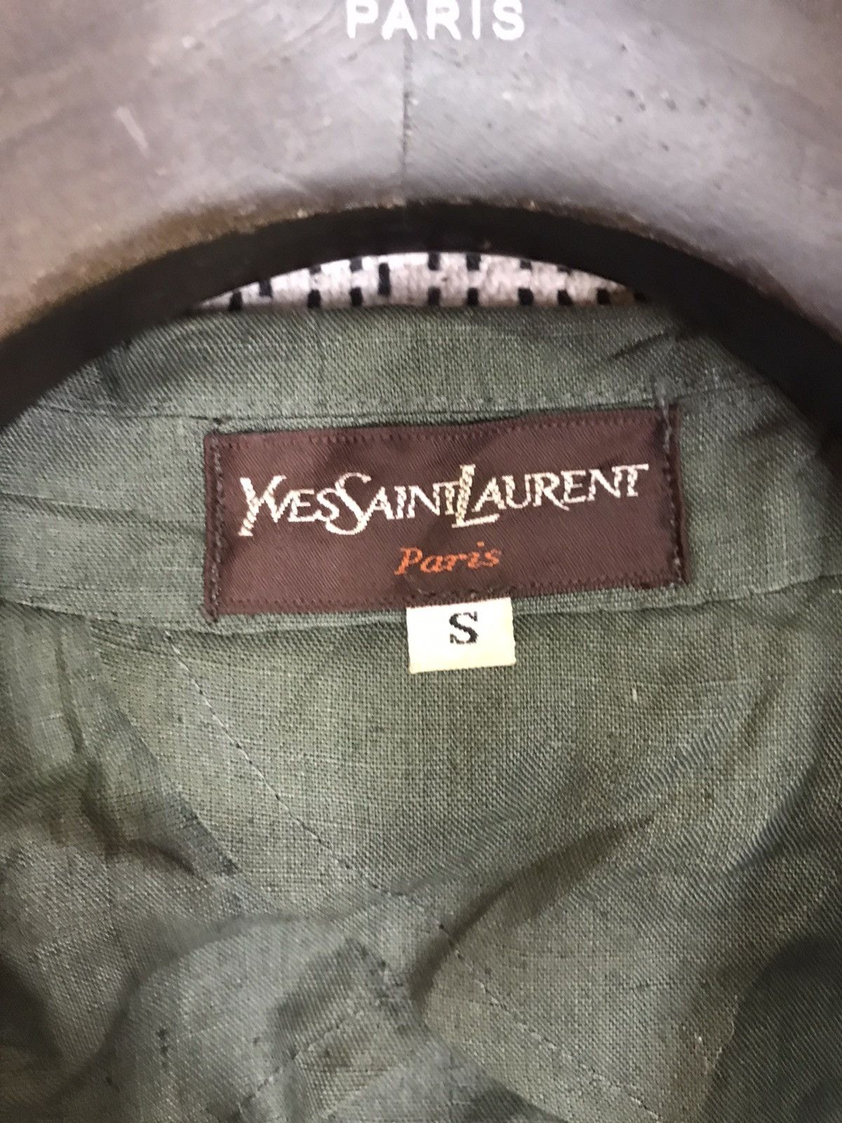 Vintage × Yves Saint Laurent ‼️VINTAGE YSL BLAZER ARMY GREEN ‼️ Size S / US 4 / IT 40 - 4 Thumbnail