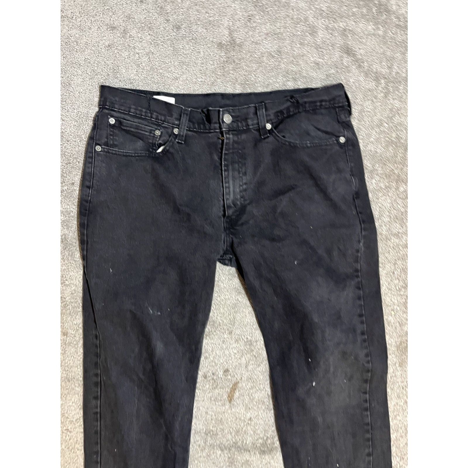 Levi's Men's Levi's 514 Slim Straight Denim Jeans 36x32 Beige Black Tag 90s American Size US 36 / EU 52 - 4 Thumbnail