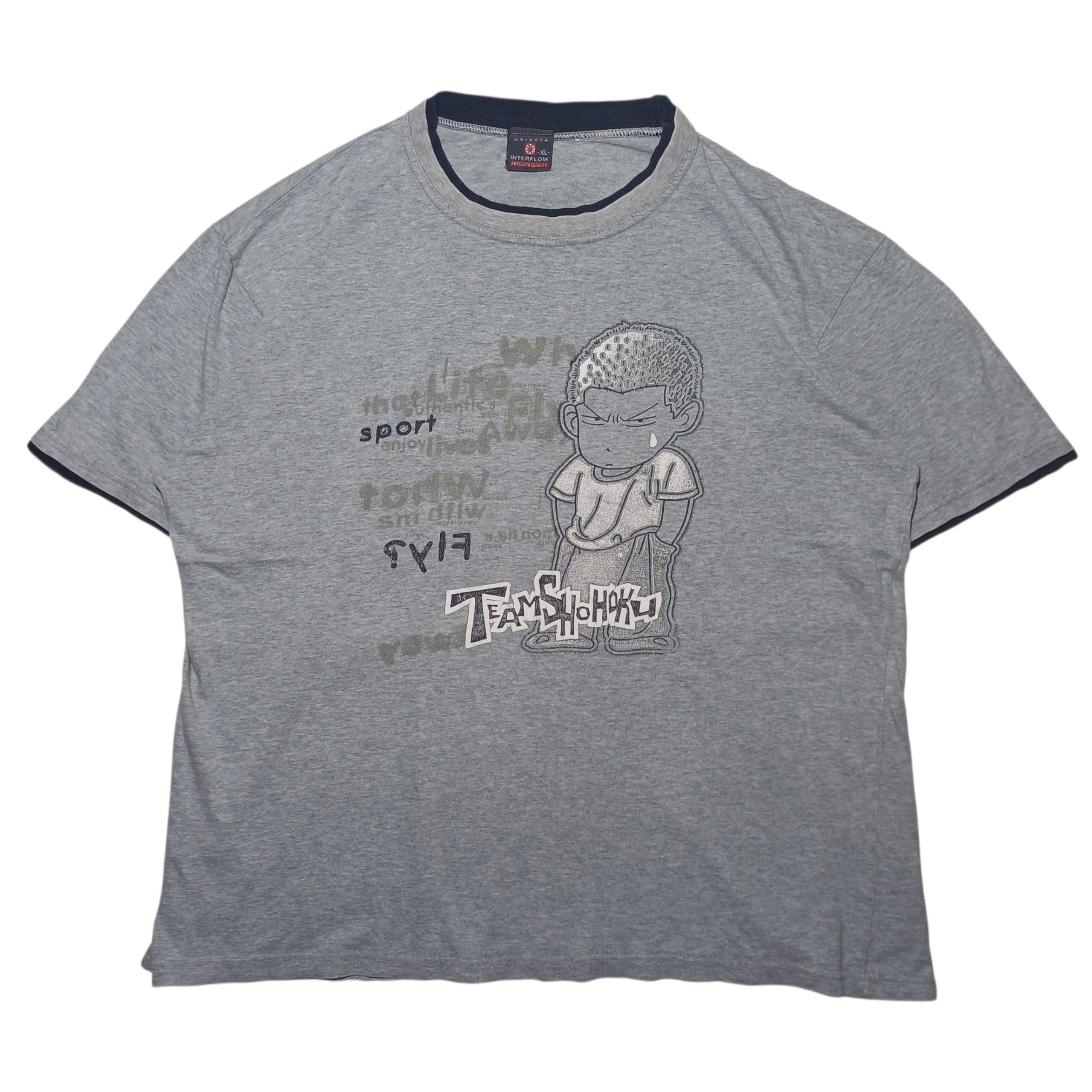 Anime Slam Dunk Sakuragi Shohoku Tee - Interflow (Y2K) Size US L / EU 52-54 / 3 - 1 Thumbnail