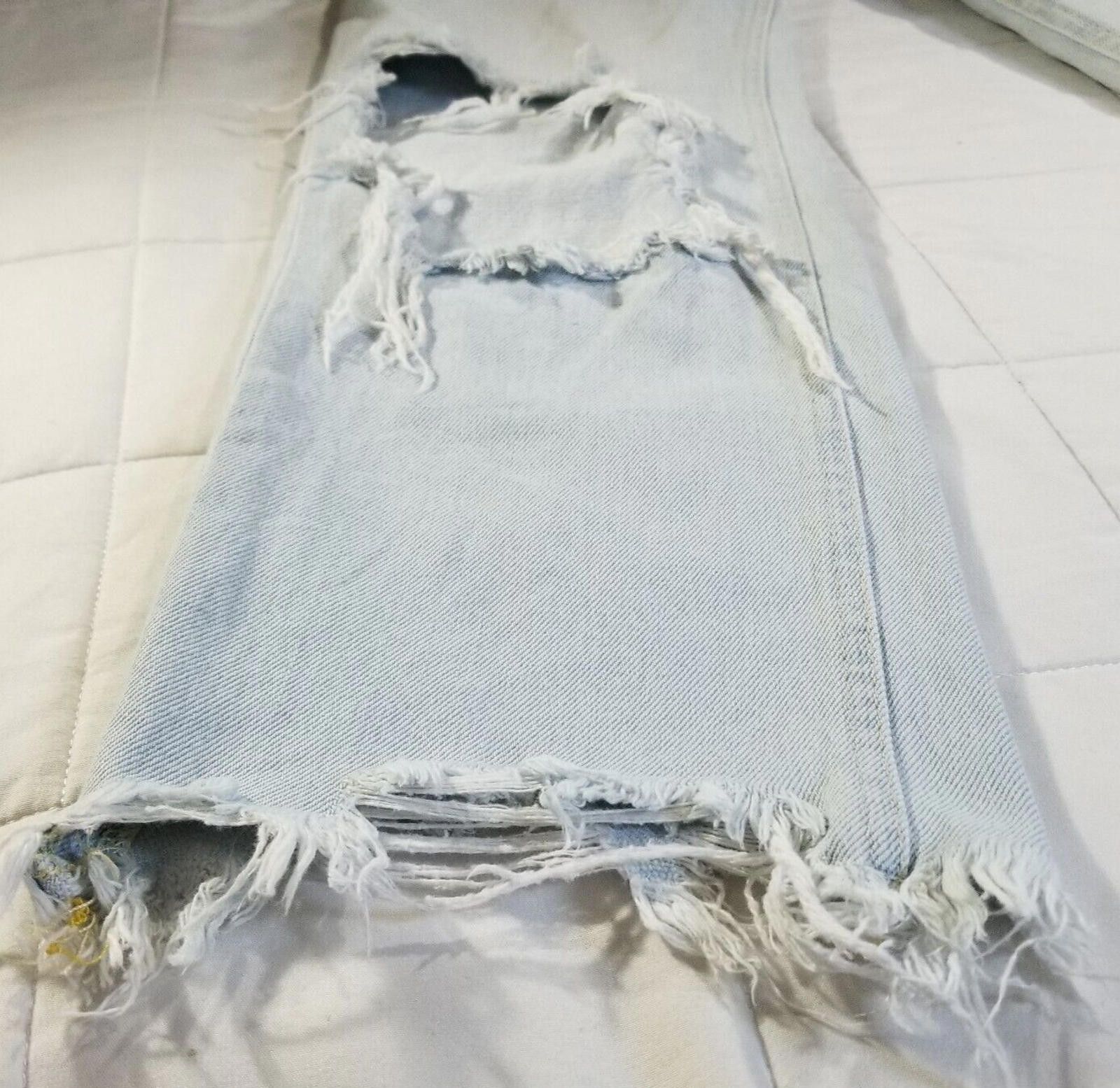 Free People Free People We The Free 25 Distressed High Waisted Jeans Size 25" / US 0 / IT 36 - 8 Thumbnail