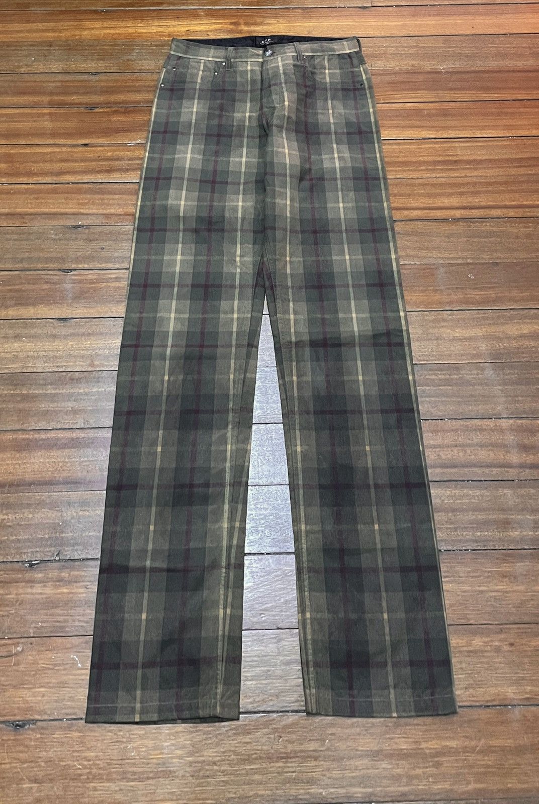 A.P.C. × If Six Was Nine × Vintage Very Rare Design Vintage Brand APC Checkered Pants 1995s Size US 32 / EU 48 - 1 Thumbnail