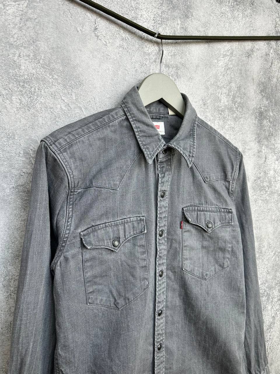 Levi's Vintage Clothing Levi’s Western Denim Pearl Snap Shirt Vintage Y2K Washed Size US S / EU 44-46 / 1 - 3 Thumbnail