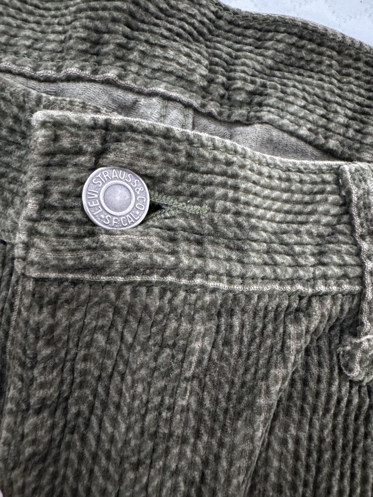 Levi's rare vintage levi 513s forest green reverse weave Size US 36 / EU 52 - 2 Thumbnail