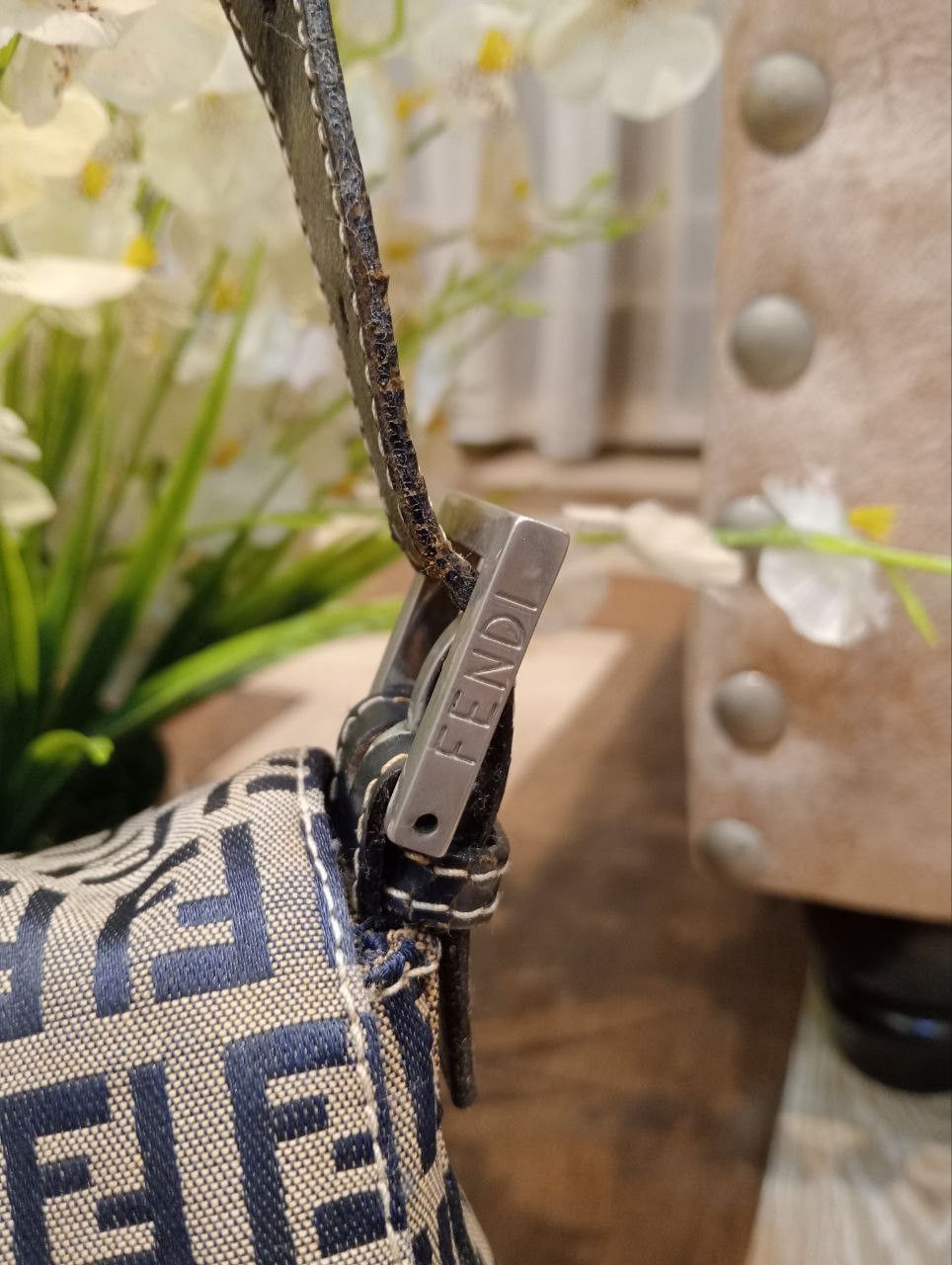 Fendi FENDI ZUCCA MONOGRAM MAMMA BAGUETTE SHOULDER BAG Size ONE SIZE - 5 Thumbnail