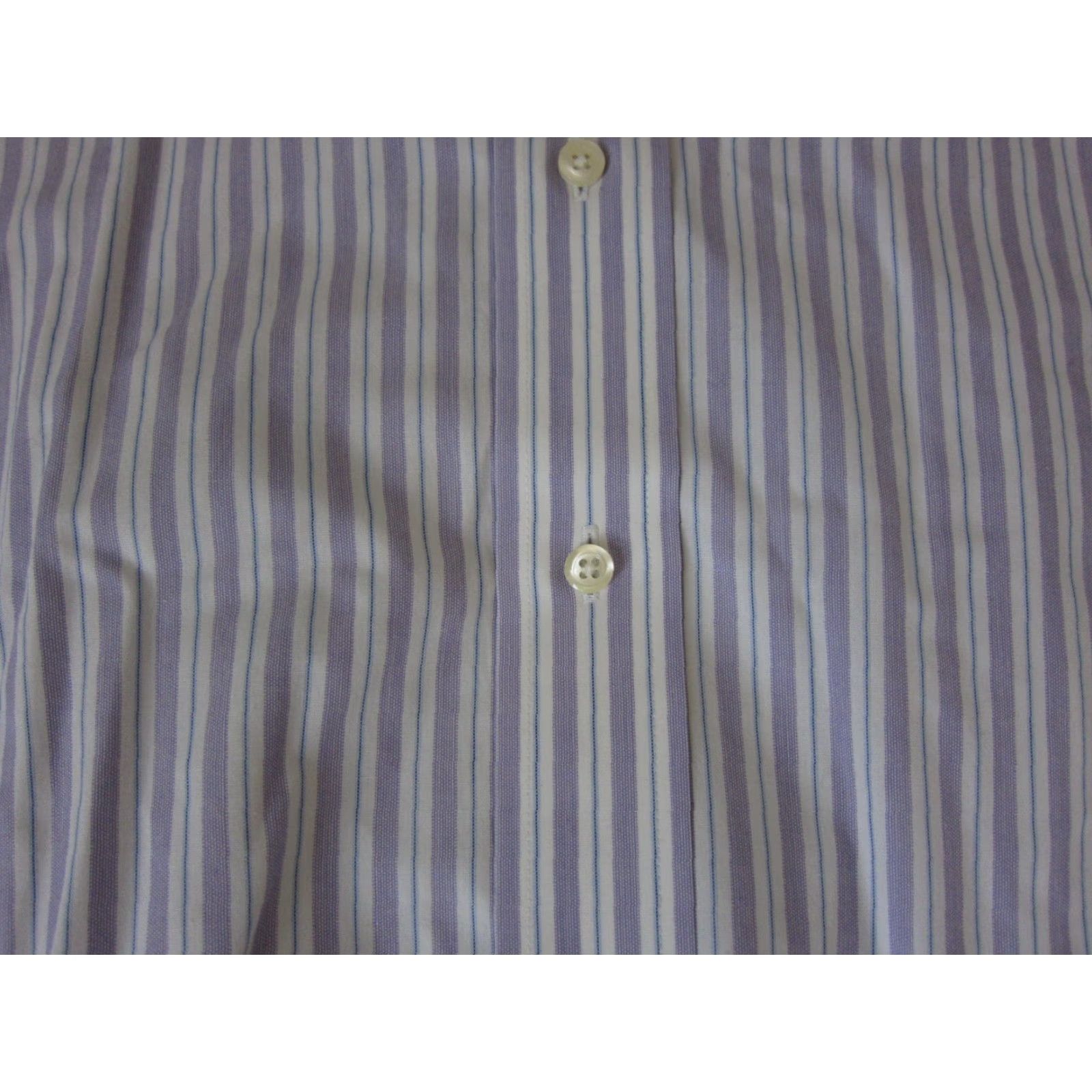 Brooks Brothers Brooks Brothers Shirt Adult XL 17.5 Purple White Supima Cotton Mens Button-Up Collar Spread Long Sleeve Solid 90s Colorful Flower Size US XXL / EU 58 / 5 - 3 Thumbnail