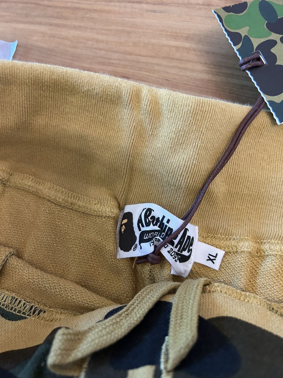 Bape NEW Bape Yellow Camo 1st Camo Sweat Shorts Size US 34 / EU 50 - 5 Thumbnail