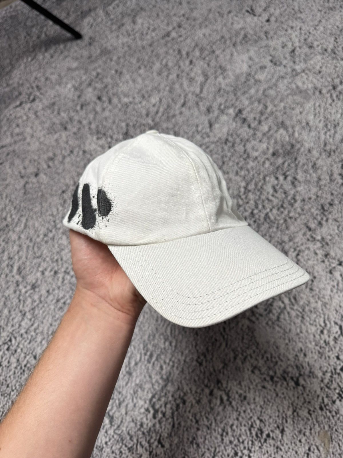 Off-White Off-White Diagonals Spray Paint Paneled Cap Hat | Grailed