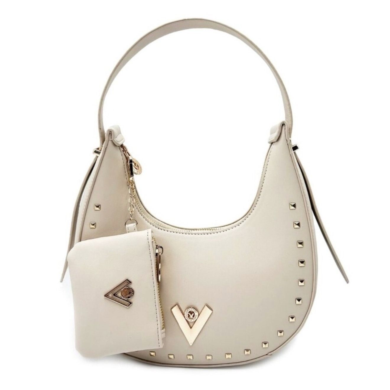 Other Valentino Orlandi Studded Shoulder Bg Matching Wallet Beige Size ONE SIZE - 2 Thumbnail
