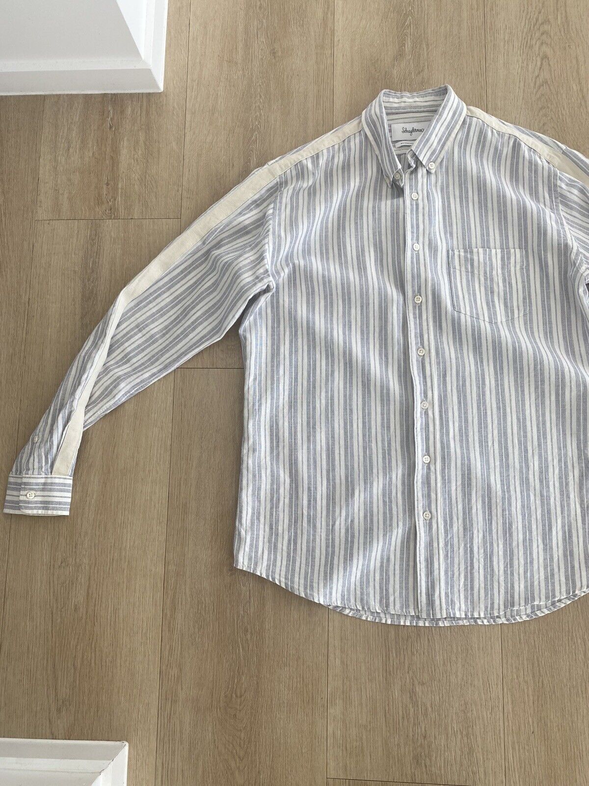 Schnaydermans Hemp Stripe Shirt Size US M / EU 48-50 / 2 - 2 Thumbnail
