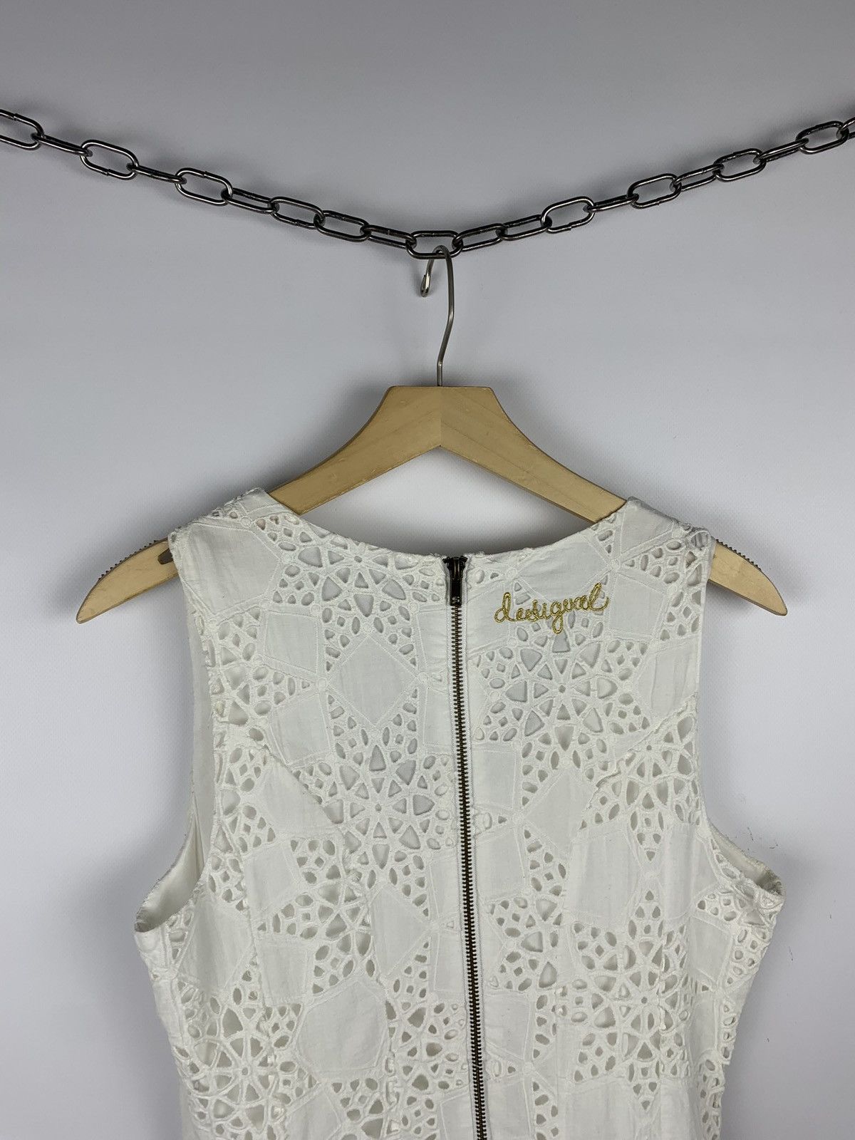 Desigual Vintage Desigual Crochet Mini Dress Women’s Size 38 White Size XS / US 0-2 / IT 36-38 - 7 Thumbnail