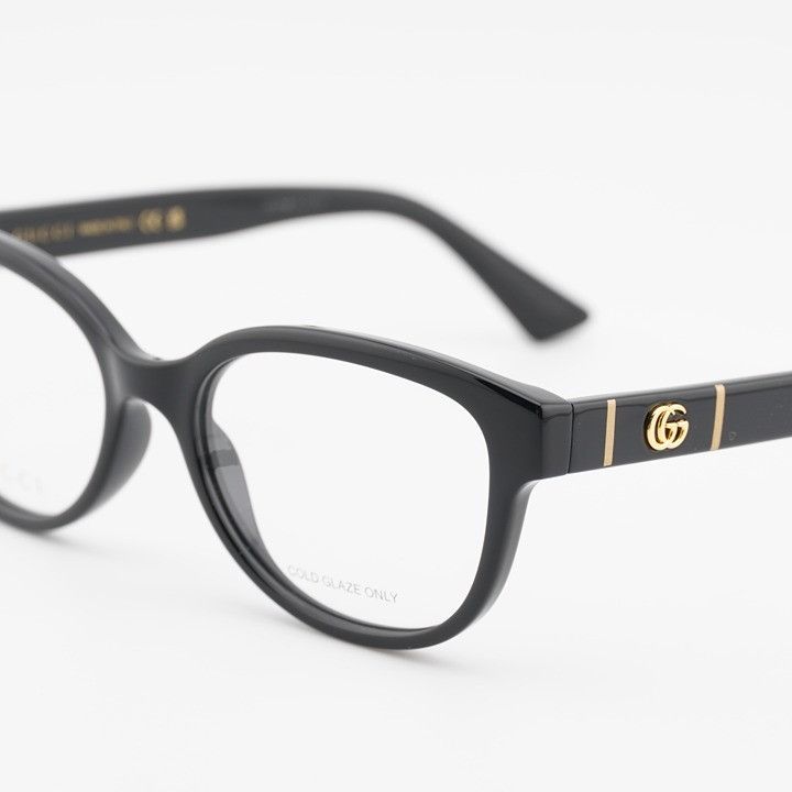 Gucci Gucci GG1115O 001 Eyeglasses Black 53mm Square Frame Size ONE SIZE - 4 Thumbnail