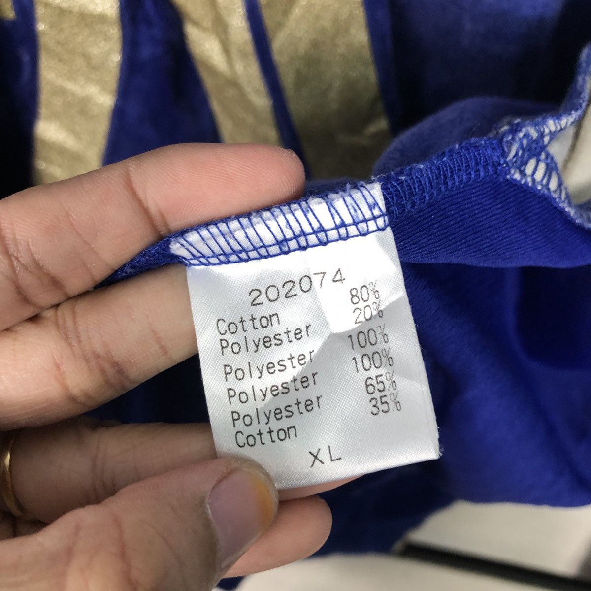 Japanese Brand 📌Zipper Hoodie Sweater 24 Karats Gold Over Print Size US XL / EU 56 / 4 - 25 Thumbnail