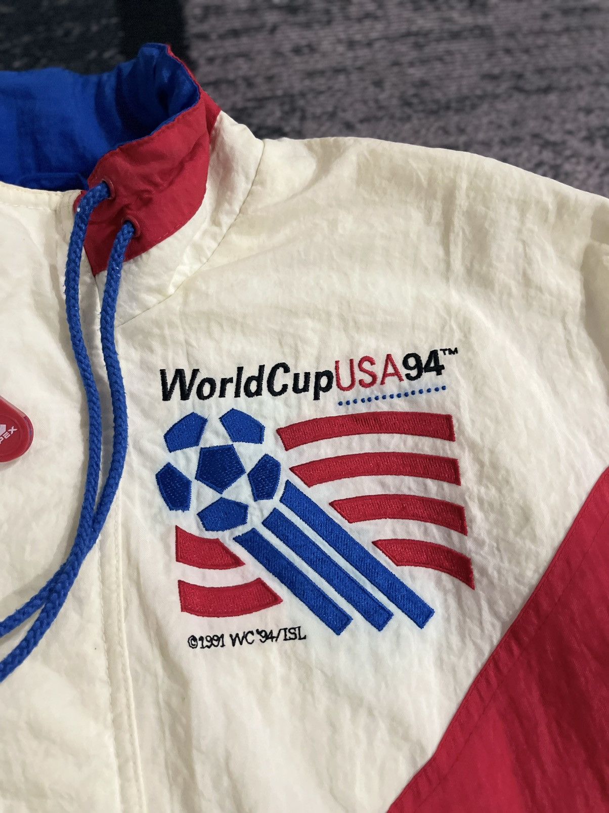 Vintage Vintage Apex One World Cup USA 1994 Football Jacket Size US L / EU 52-54 / 3 - 6 Thumbnail