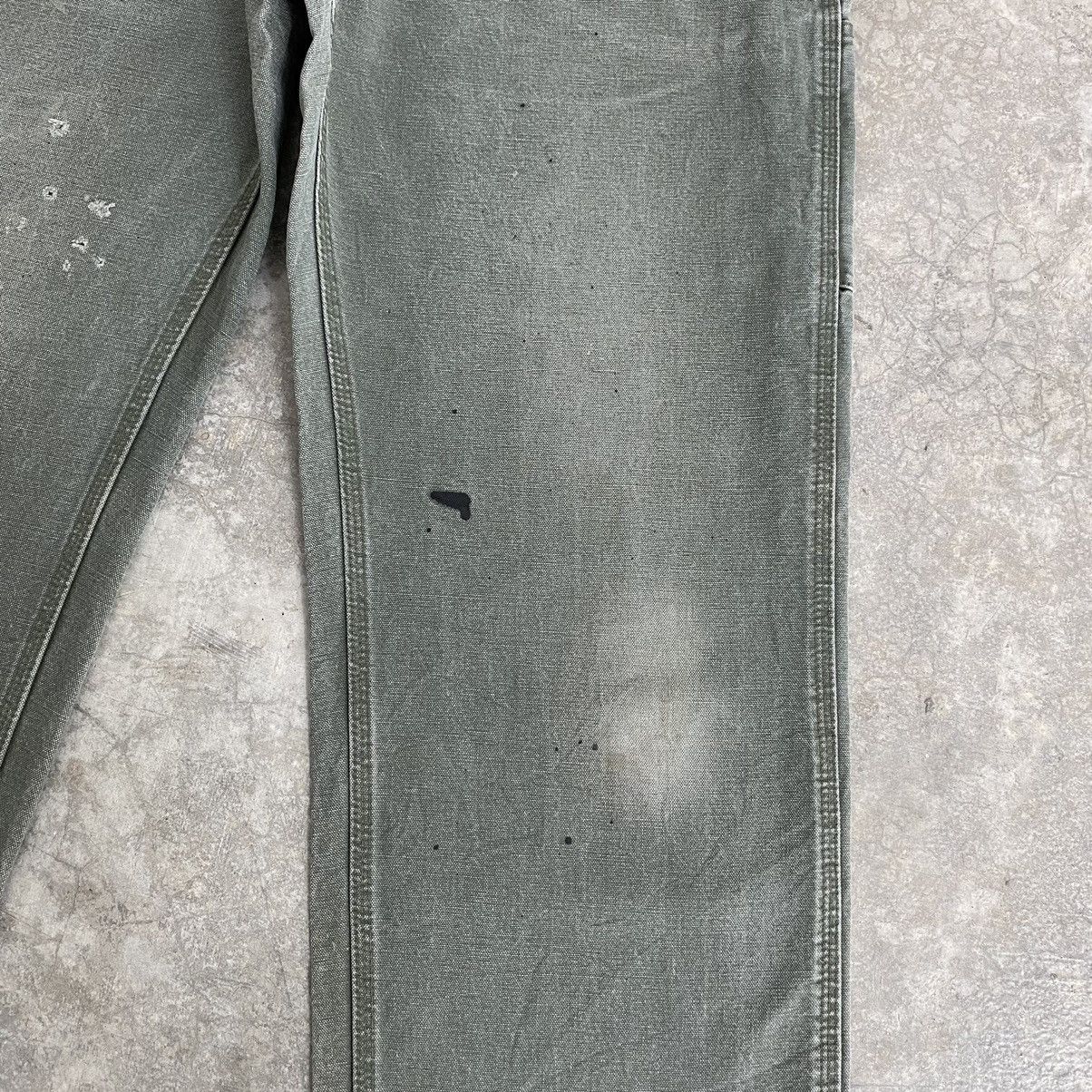 Carhartt Vintage Carhartt Faded Moss Green Carpenter Work Pants Size US 34 / EU 50 - 10 Thumbnail