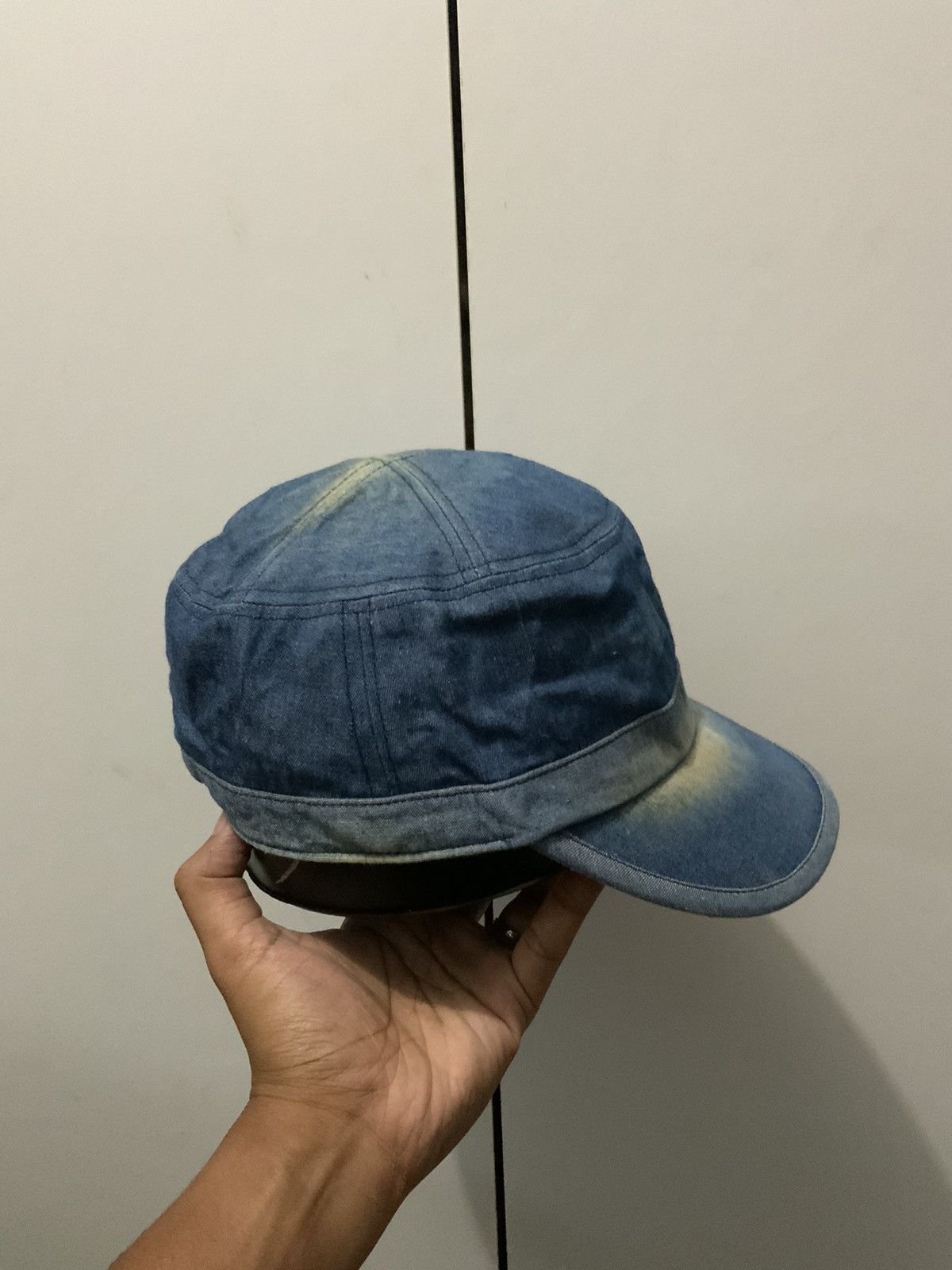 Japanese Brand Fade Archive Indigo Fitted Hat Cap Size ONE SIZE - 5 Thumbnail