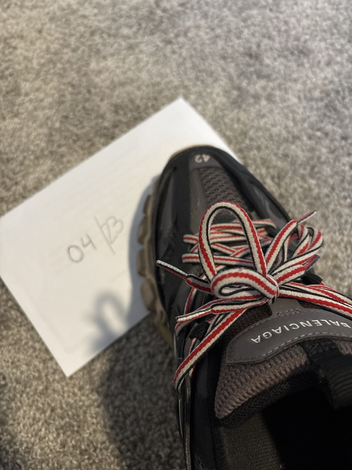 Balenciaga Balenciaga Track (Black, Red, beige) Size US 9 / EU 42 - 7 Thumbnail