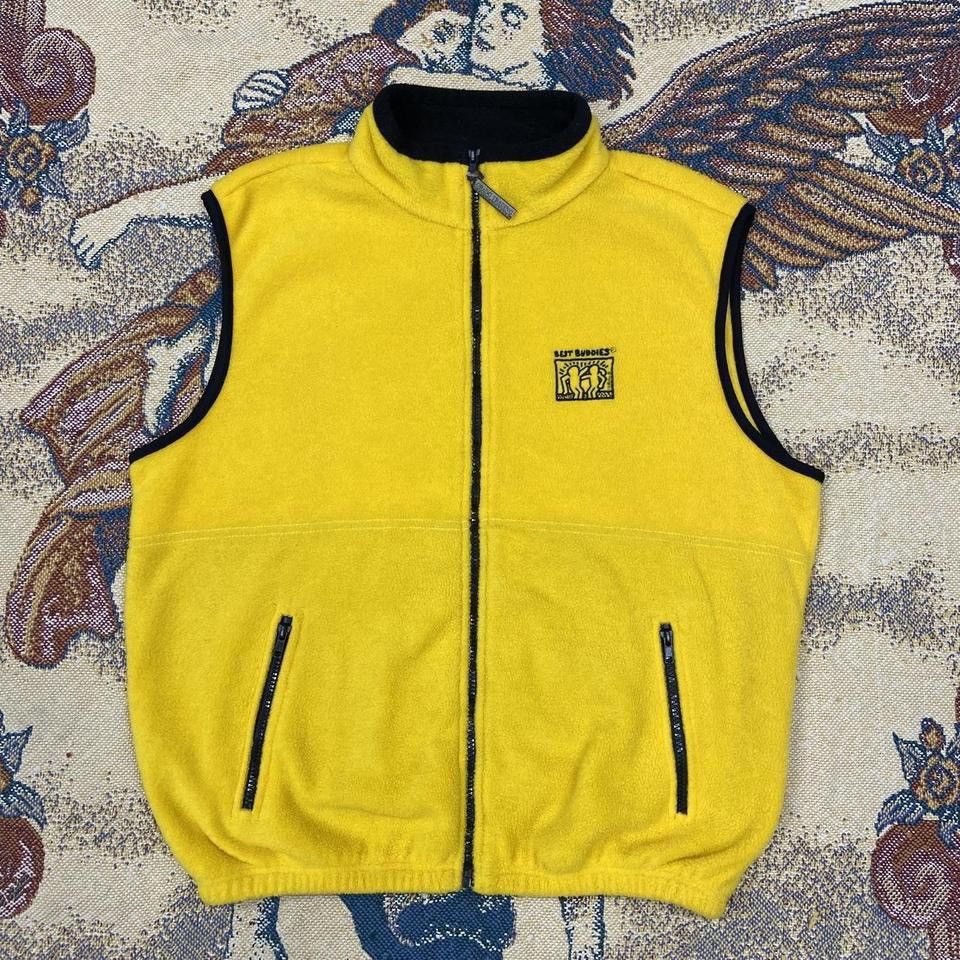 Vintage Vintage Keith Haring Best Buddies Fleece Embroidered Vest Size US L / EU 52-54 / 3 - 1 Thumbnail