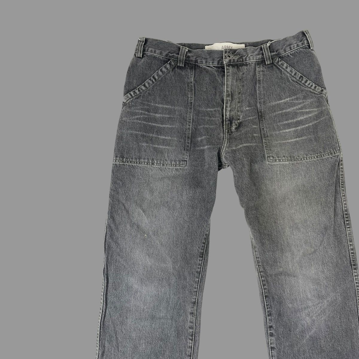 Gap × Vintage Vintage 90s gap military denim pants Size US 34 / EU 50 - 3 Thumbnail