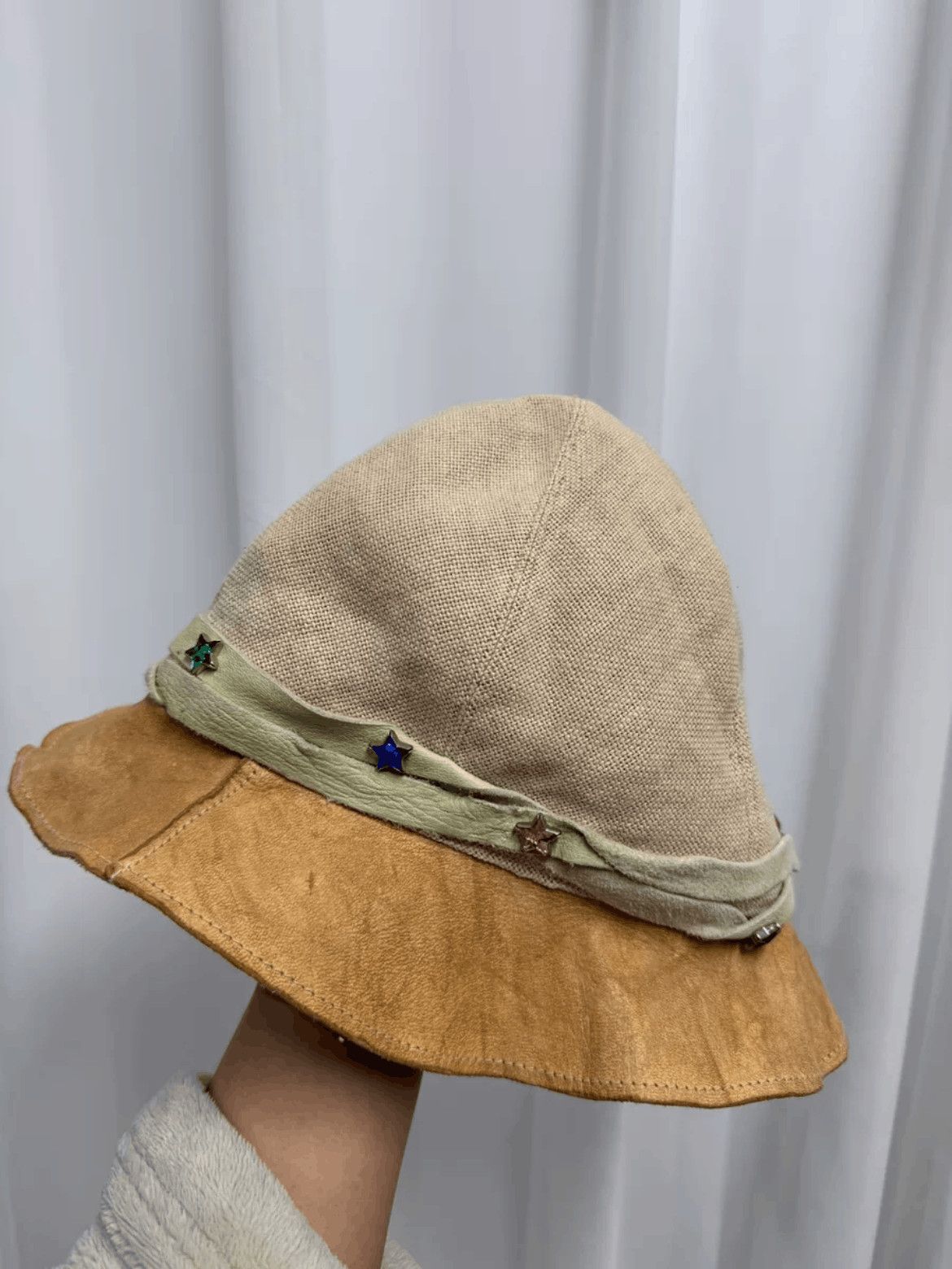 Takahiromiyashita The Soloist. Takahitomiyashita the Soloist Leather Joint Hat-2505 Size ONE SIZE - 5 Thumbnail