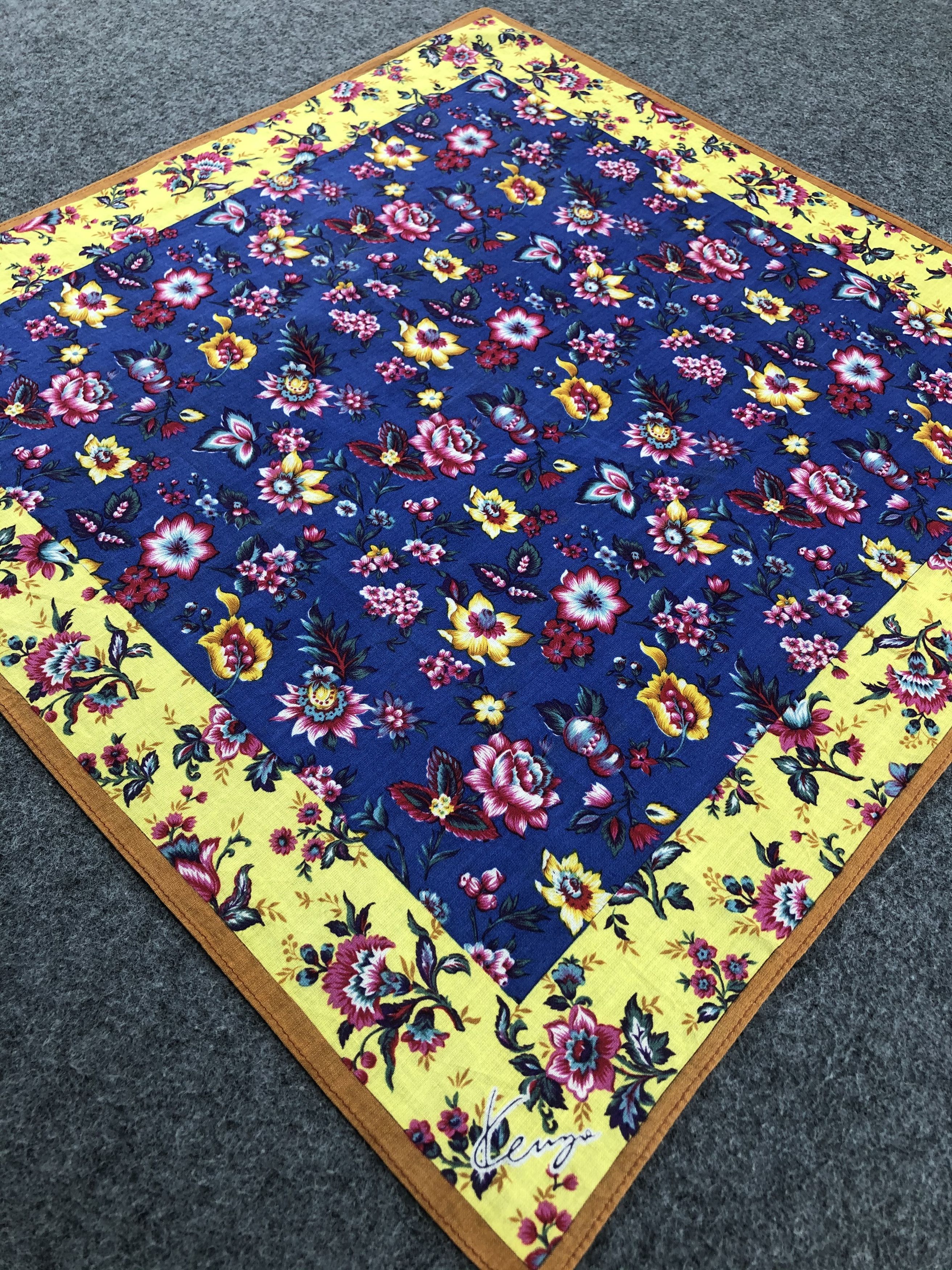Kenzo × Vintage Kenzo Floral Handkerchief / Bandana / Neckerchief Size ONE SIZE - 4 Thumbnail