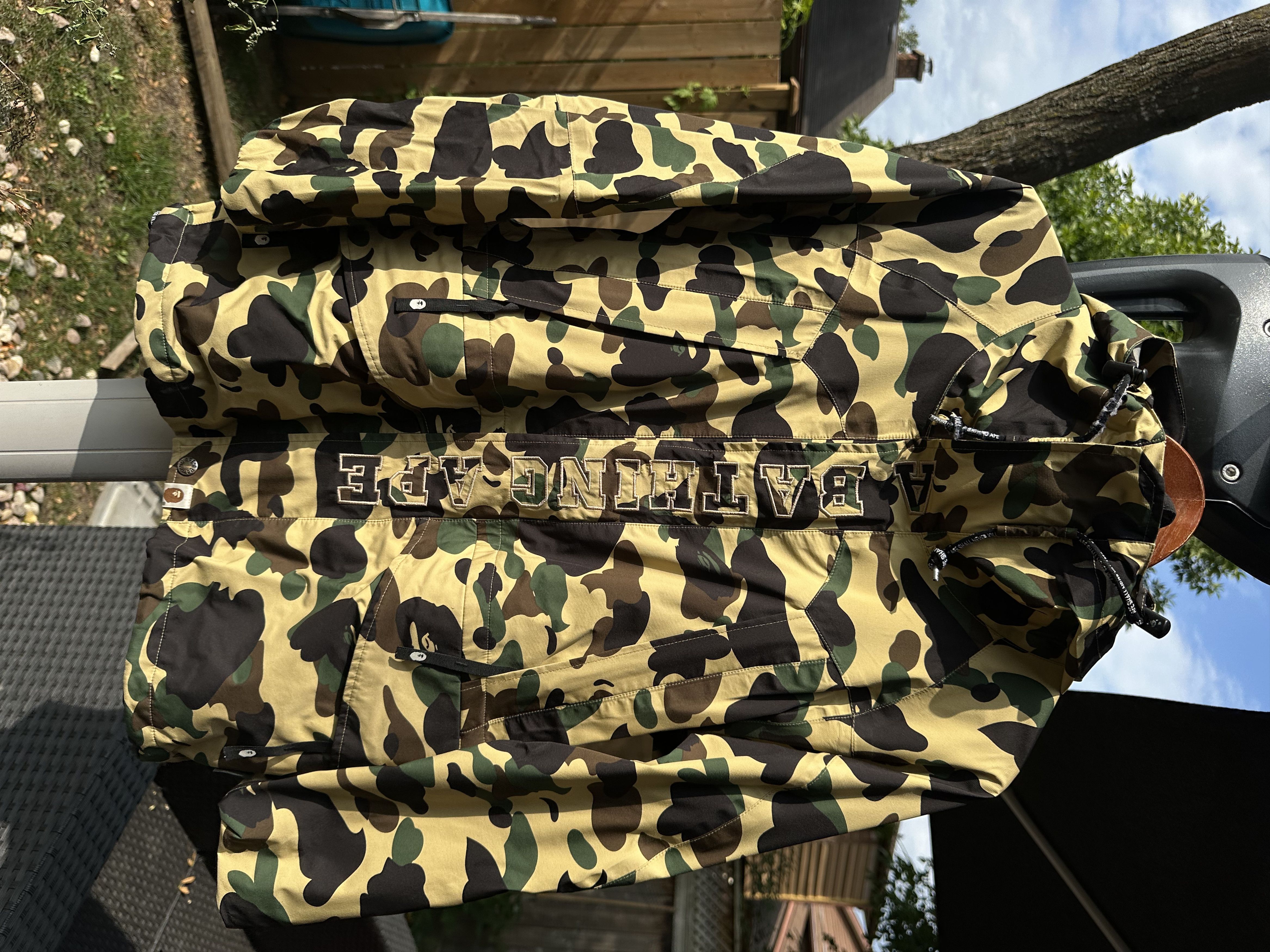 Bape BAPE 1st Camo Gore-Tex Snowboard Jacket Yellow Camo | Grailed