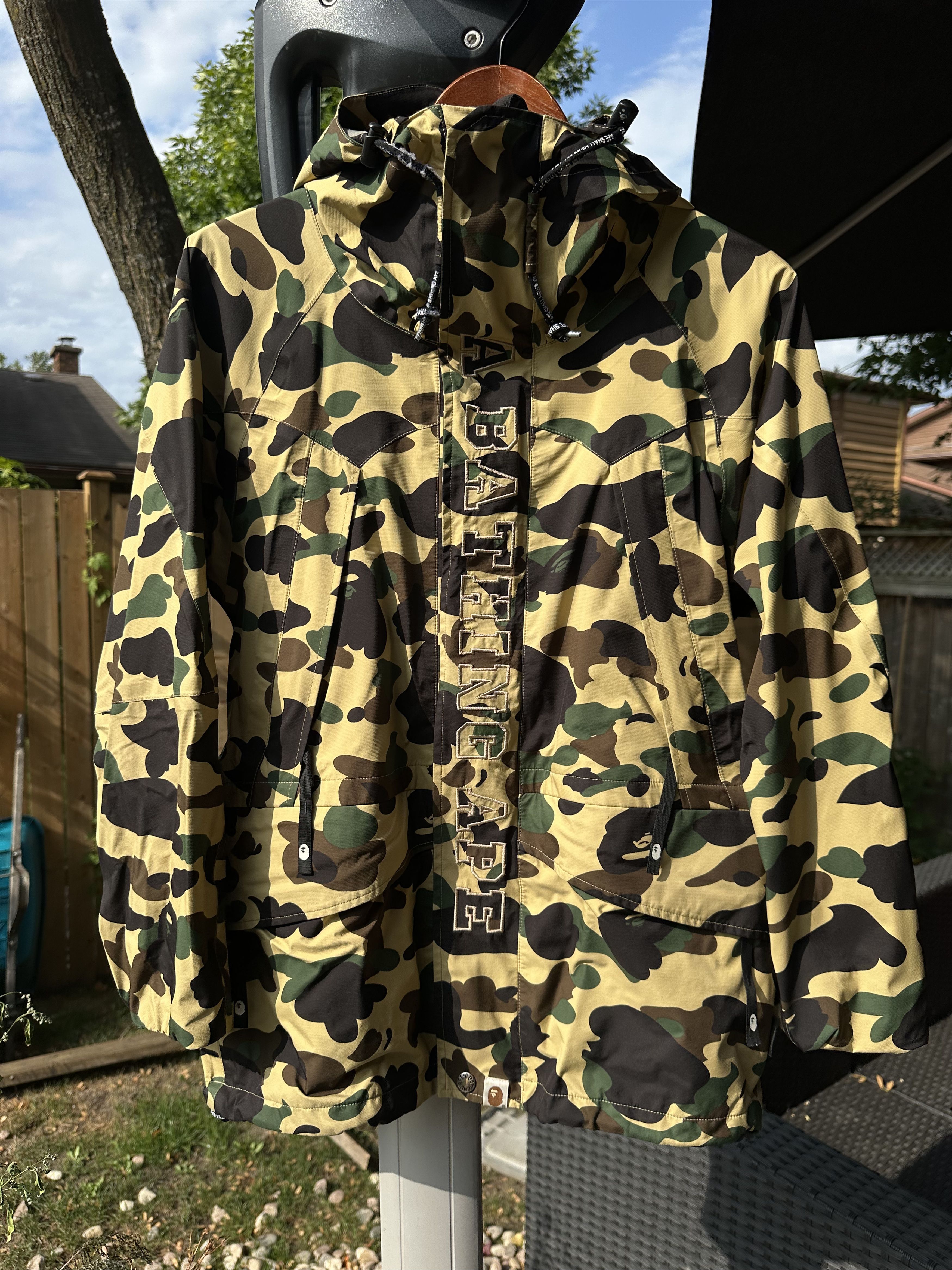 Bape BAPE 1st Camo Gore-Tex Snowboard Jacket Yellow Camo