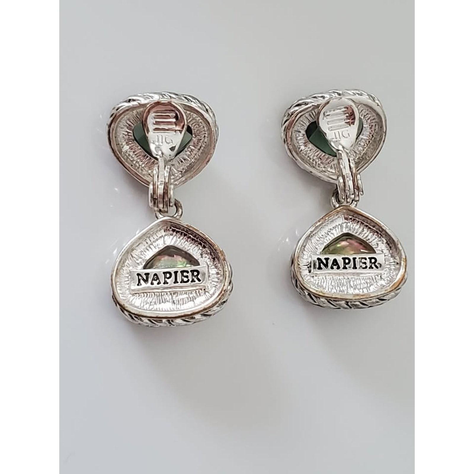 Other Napier Designer Pink and Smokey Gray Crystal Earrings Size ONE SIZE - 2 Thumbnail