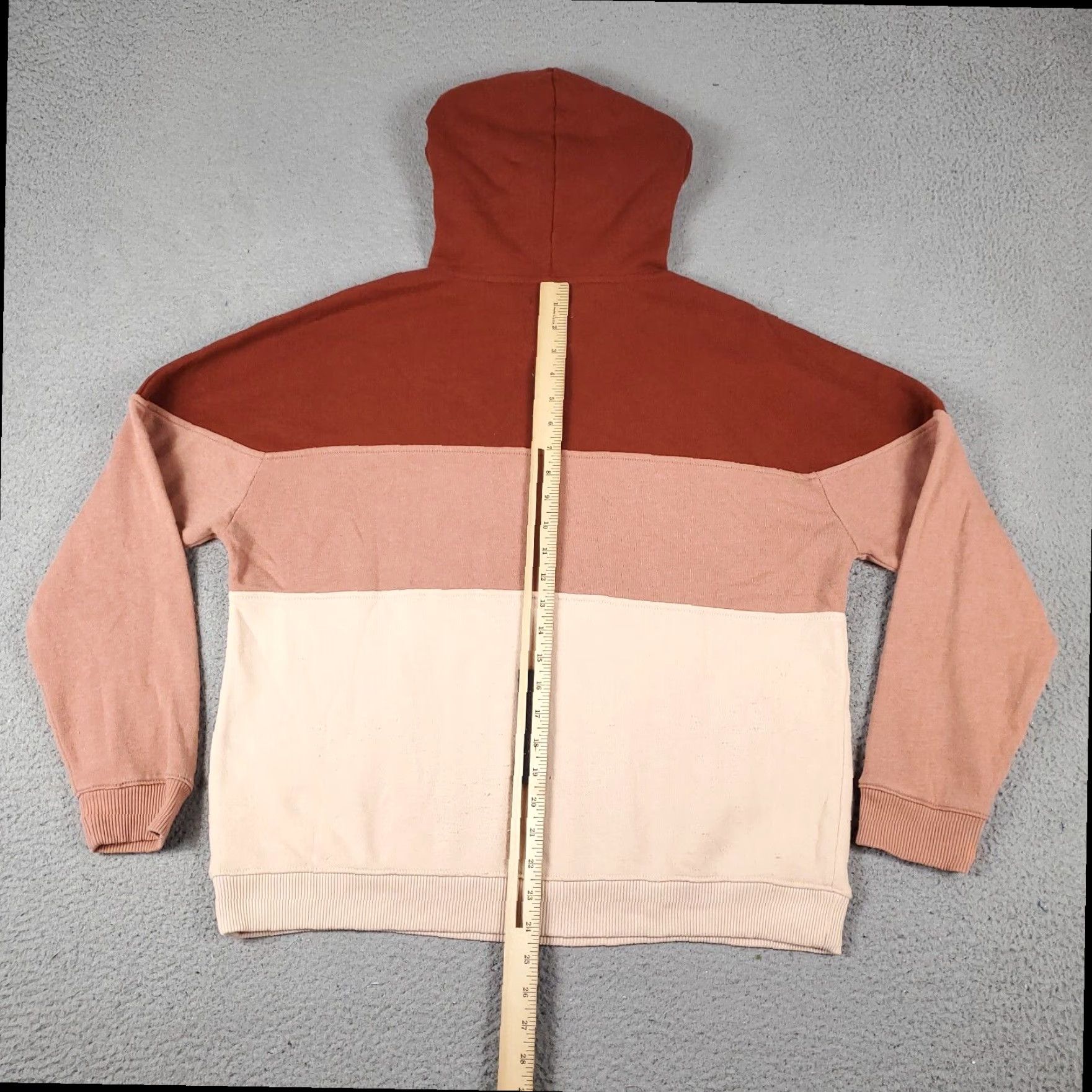 American Eagle Outfitters American Eagle Womens Small Peach Beige Oversized Hoodie Sweater Size S / US 4 / IT 40 - 5 Thumbnail