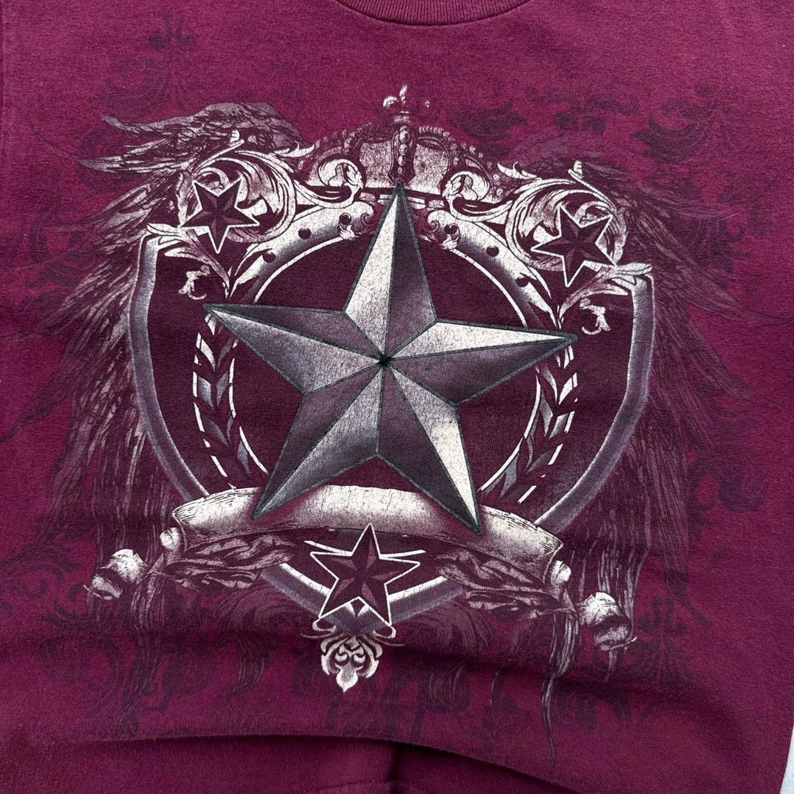DOUBLE HELIX Y2K Helix 00s burgundy grunge t shirt Size S / US 4 / IT 40 - 5 Thumbnail