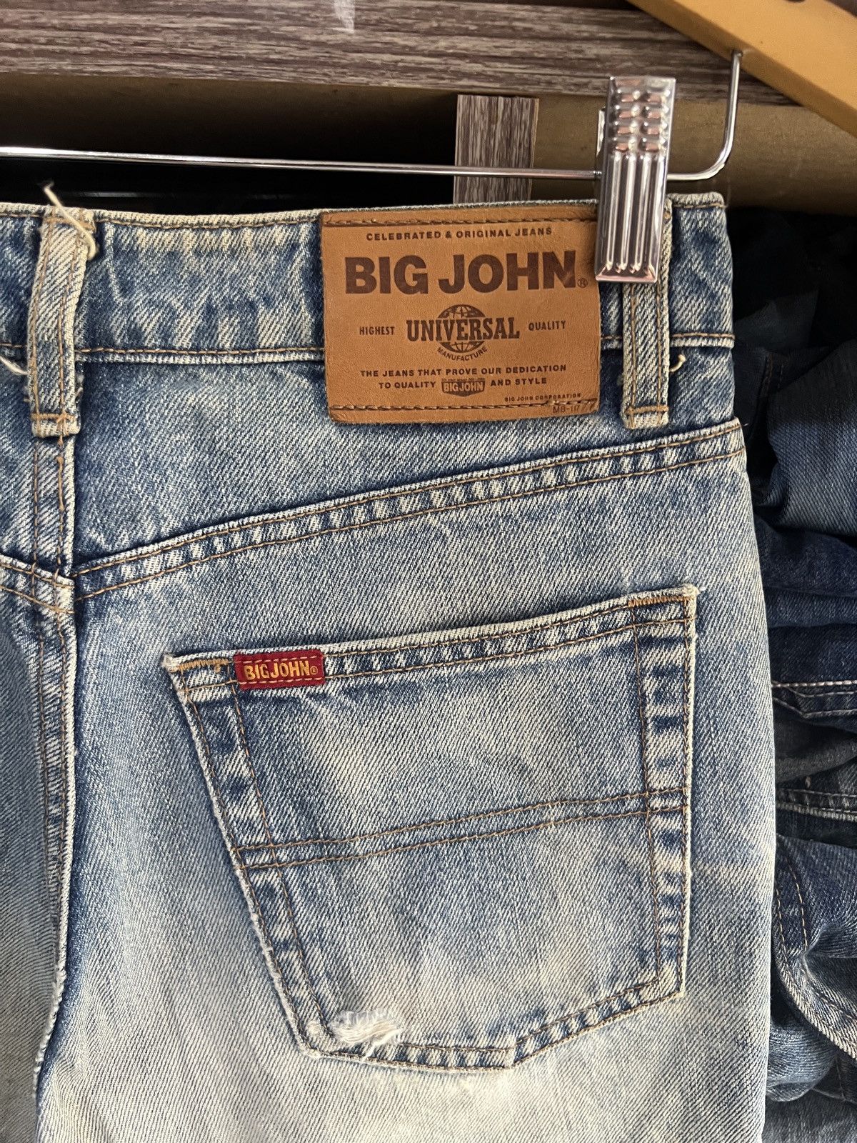 Big John 🔥Vintage Big John Distressed Denim Size US 28 / EU 44 - 15 Thumbnail