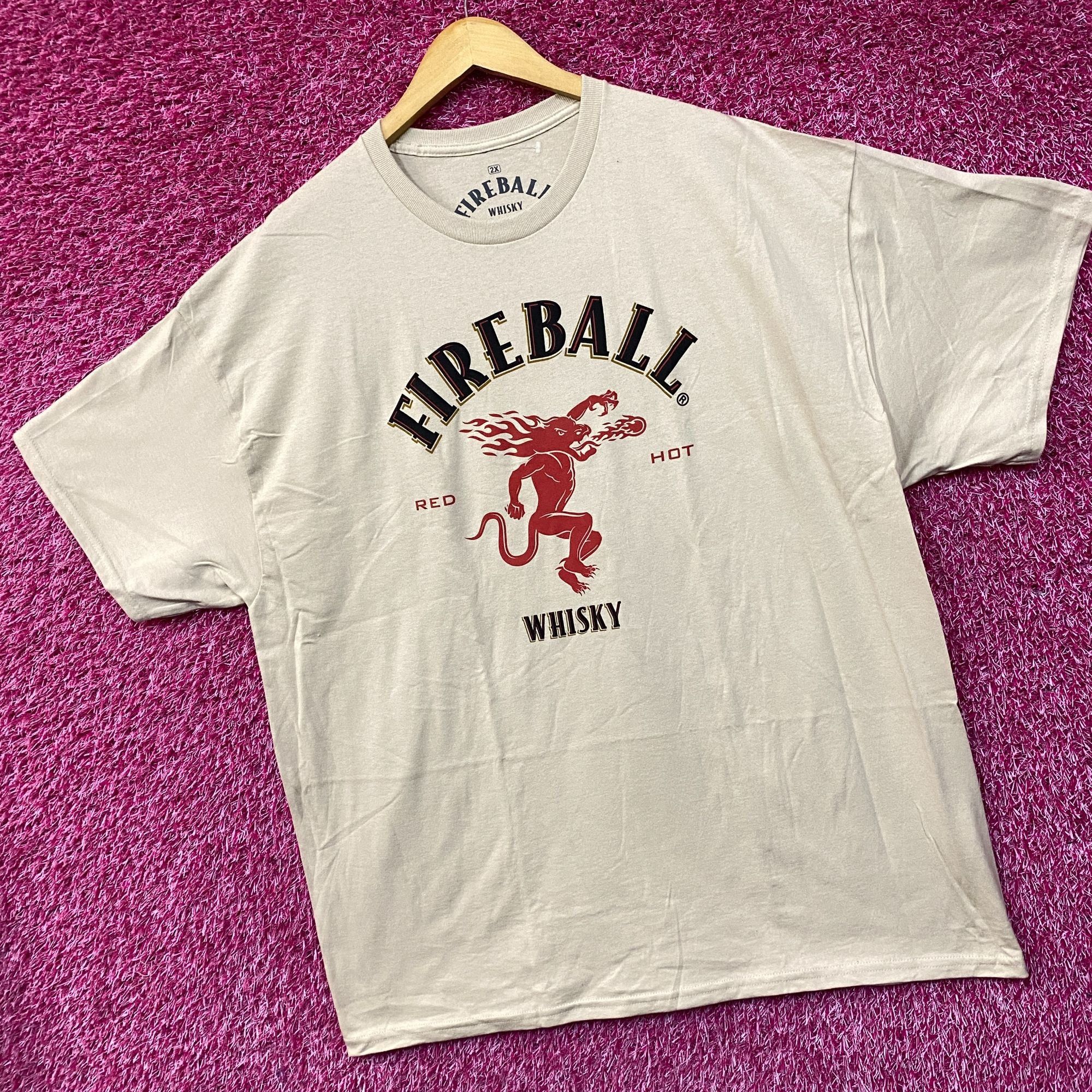 Other Fireball Whiskey Red Hot Logo Poster T-Shirt 2XL Size US XXL / EU 58 / 5 - 3 Thumbnail