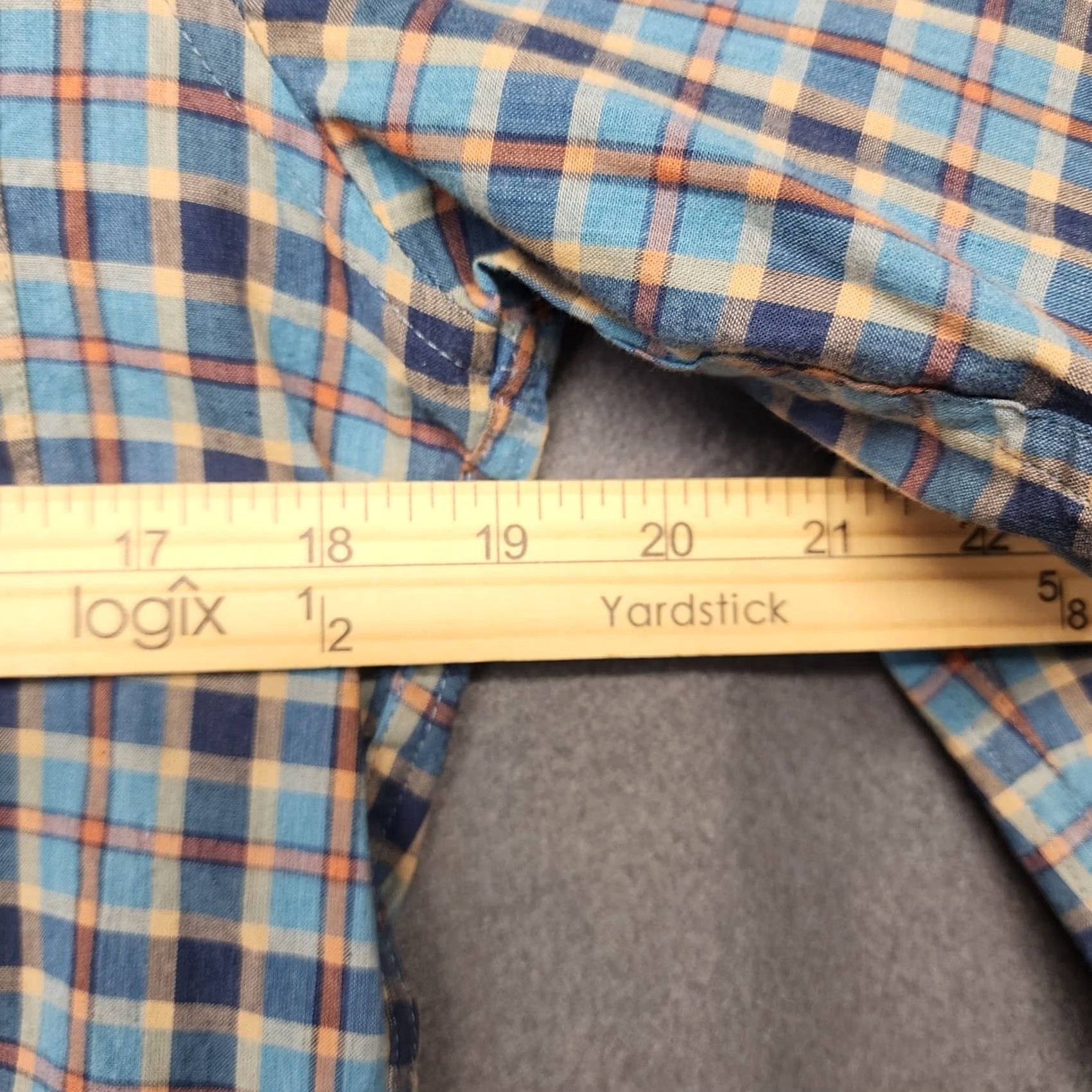J.Crew J.CREW Shirt Mens Small Slim Blue Plaid Button Down Casual Cotton Secret Wash Mens Size US S / EU 44-46 / 1 - 4 Thumbnail