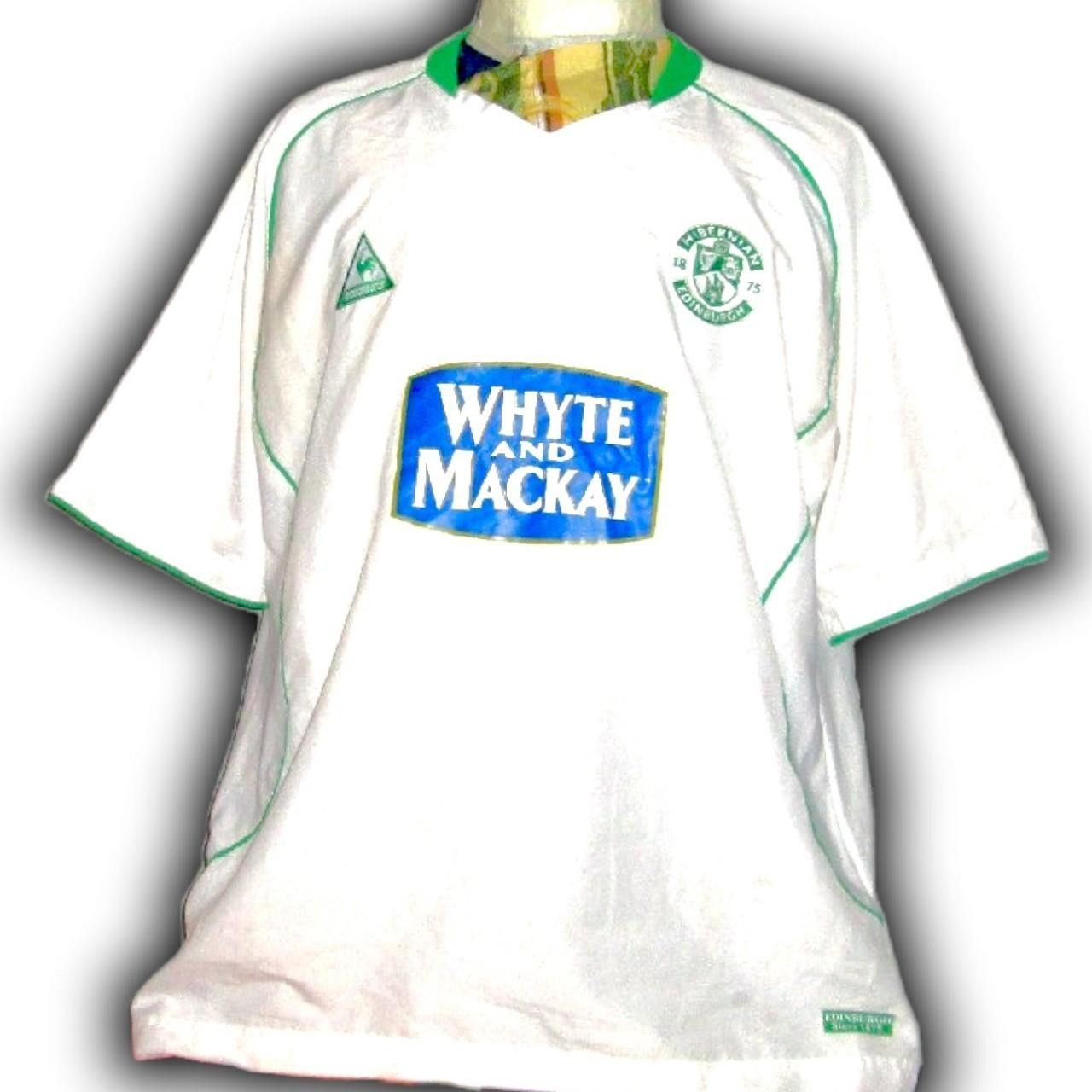 Le Coq Sportif Hibernian Edinburgh Scotland 2004 2005 Away Shirt Jersey Size US XL / EU 56 / 4 - 1 Thumbnail