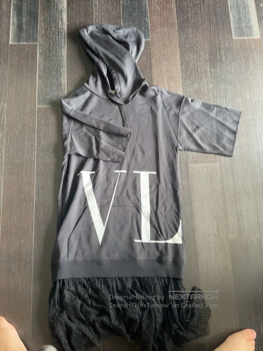 Valentino Valentino VL Logo Hooded Dress. Size US M / EU 48-50 / 2 - 1 Thumbnail