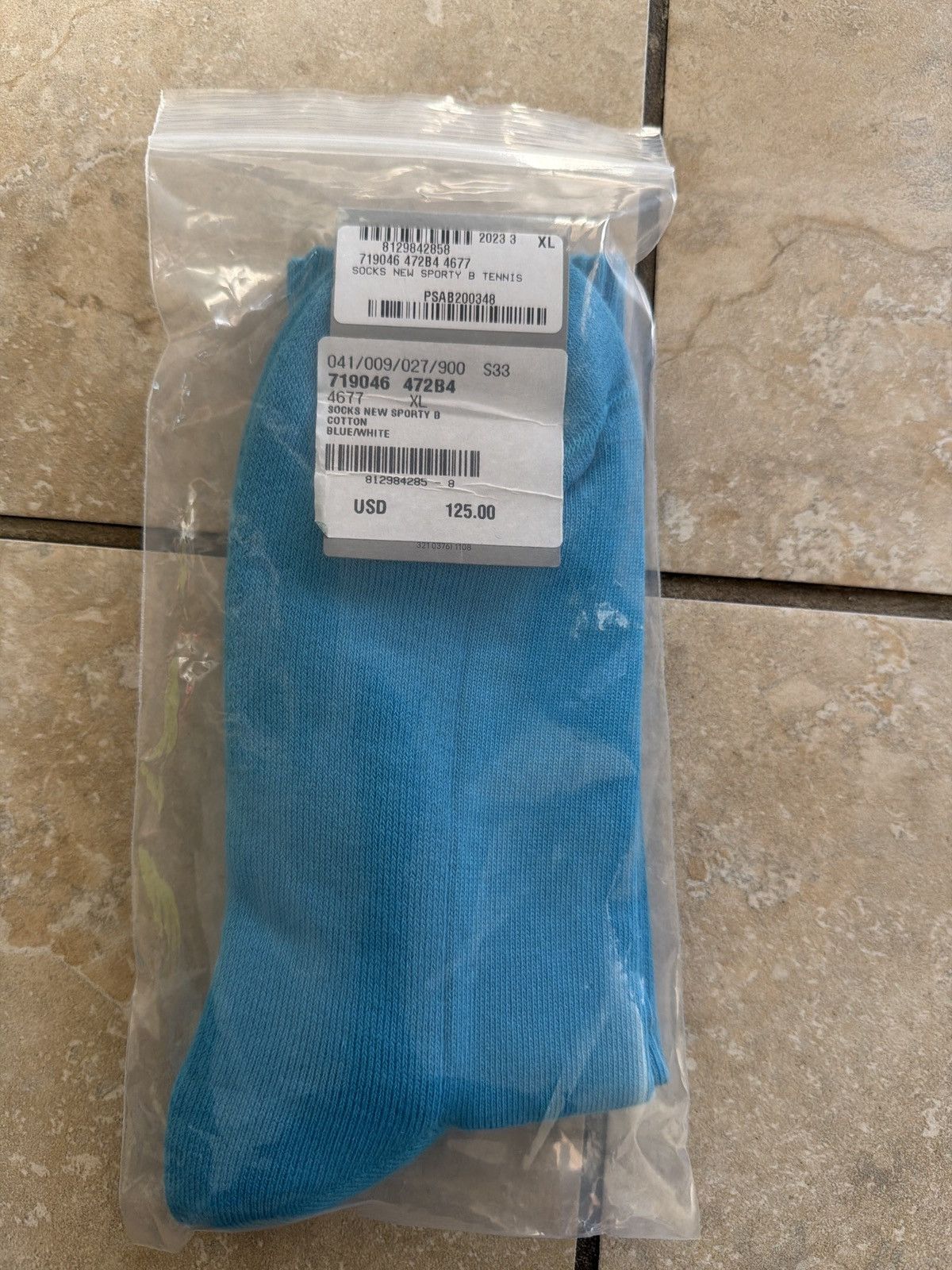 Balenciaga Balenciaga sporty b logo socks blue xl 44-46 Size ONE SIZE - 2 Thumbnail