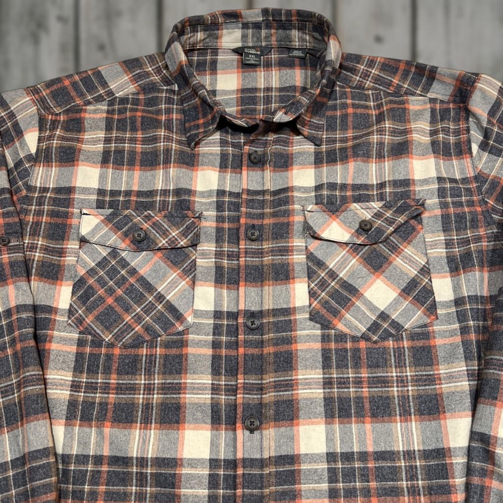 Royal Robbins VINTAGE Royal Robbins Men’s Button-Up Shirt 2XL Flannel Plaid Casual Long Sleeve Cotton Blend Outdoors Size US XXL / EU 58 / 5 - 1 Thumbnail
